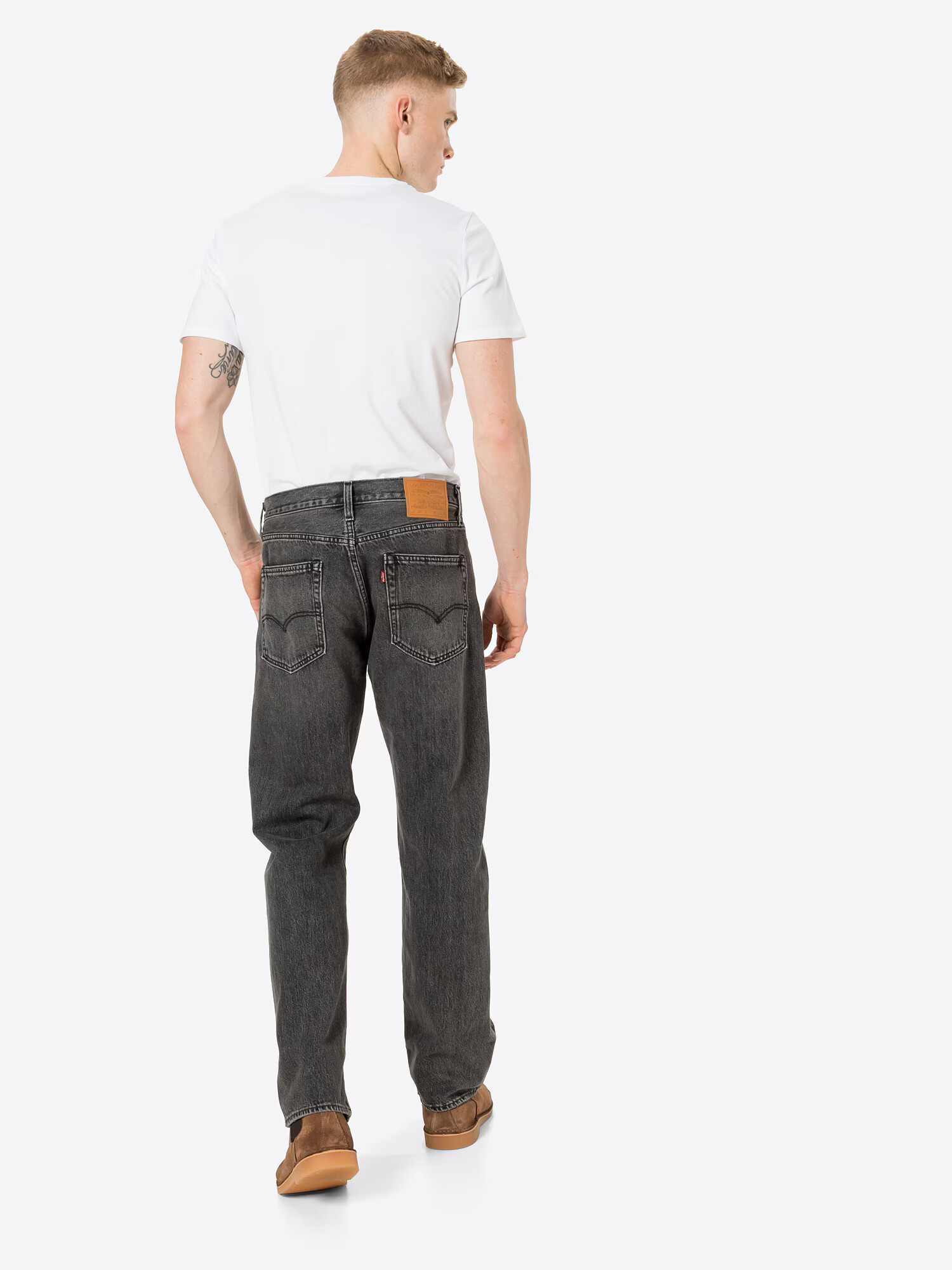 LEVI'S Jeans '551Z AUTHENTIC STRAIGHT BLACKS' gri închis - Pled.ro