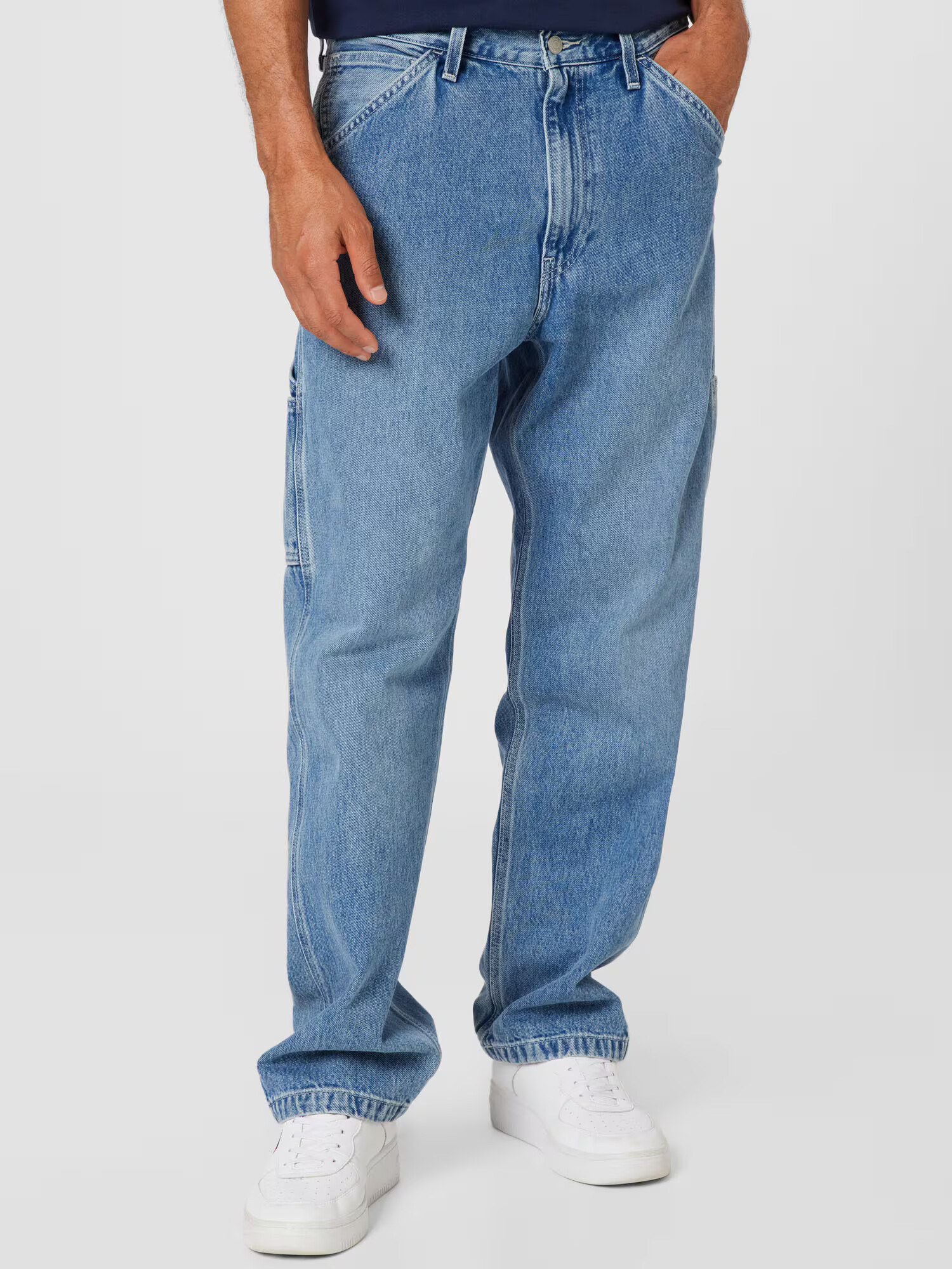 LEVI'S Jeans '568 STAY LOOSE CARPENTER LIGHT INDIGO - FLAT FINISH' albastru denim - Pled.ro