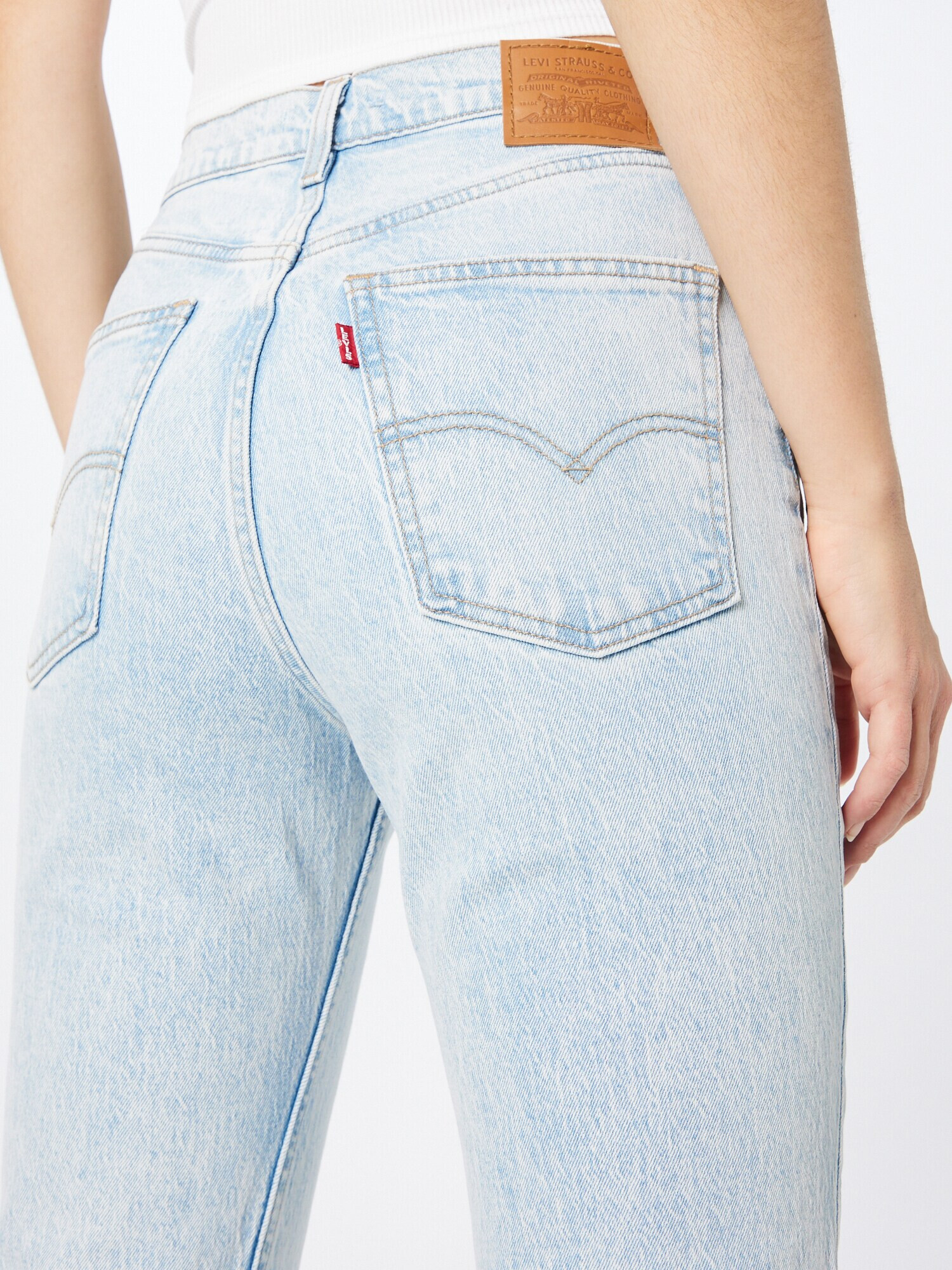 LEVI'S Jeans '70S HIGH SLIM STR SLIT' albastru denim - Pled.ro