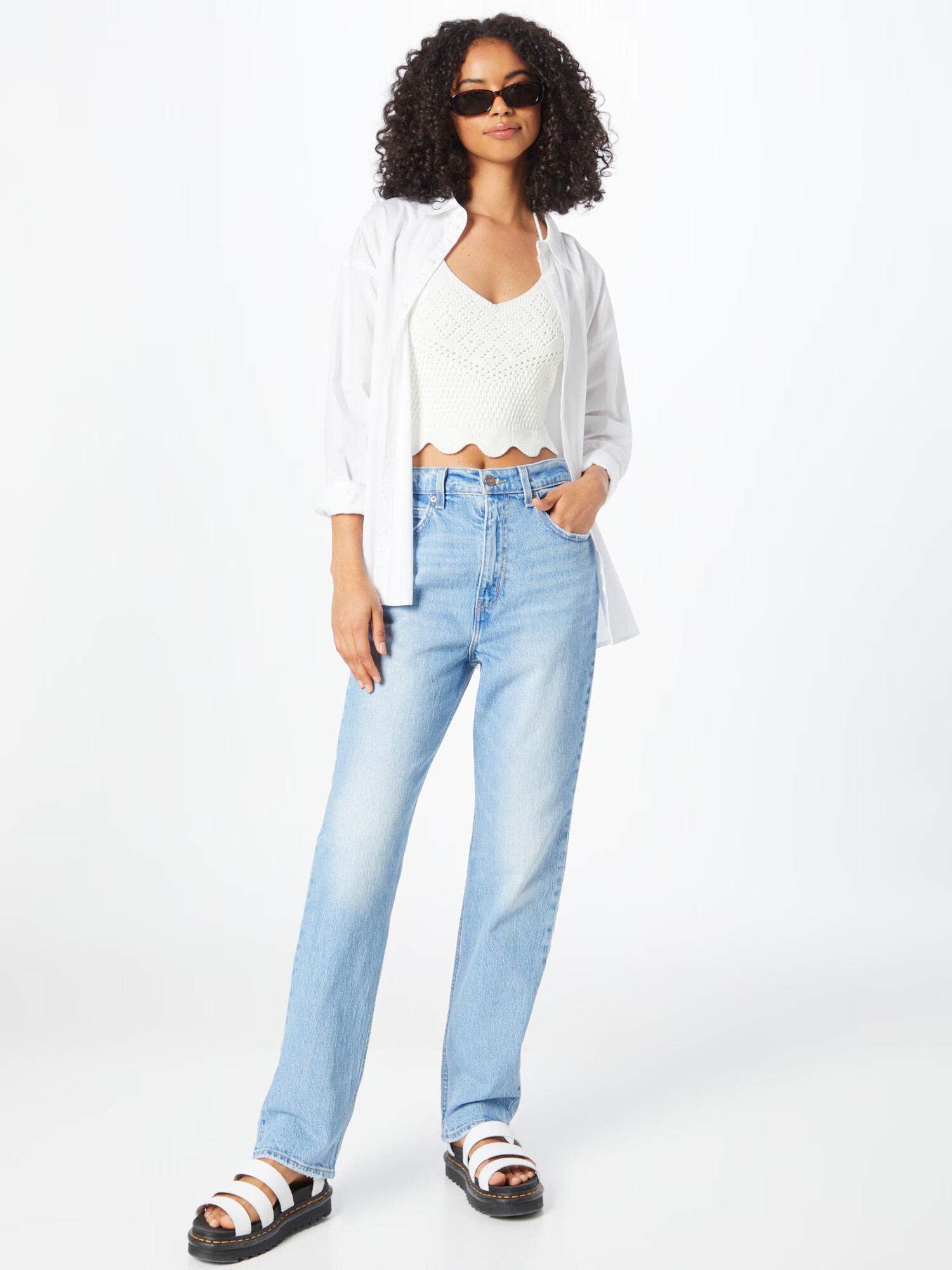 LEVI'S Jeans '70'S HIGH STRAIGHT JEANS' albastru denim - Pled.ro