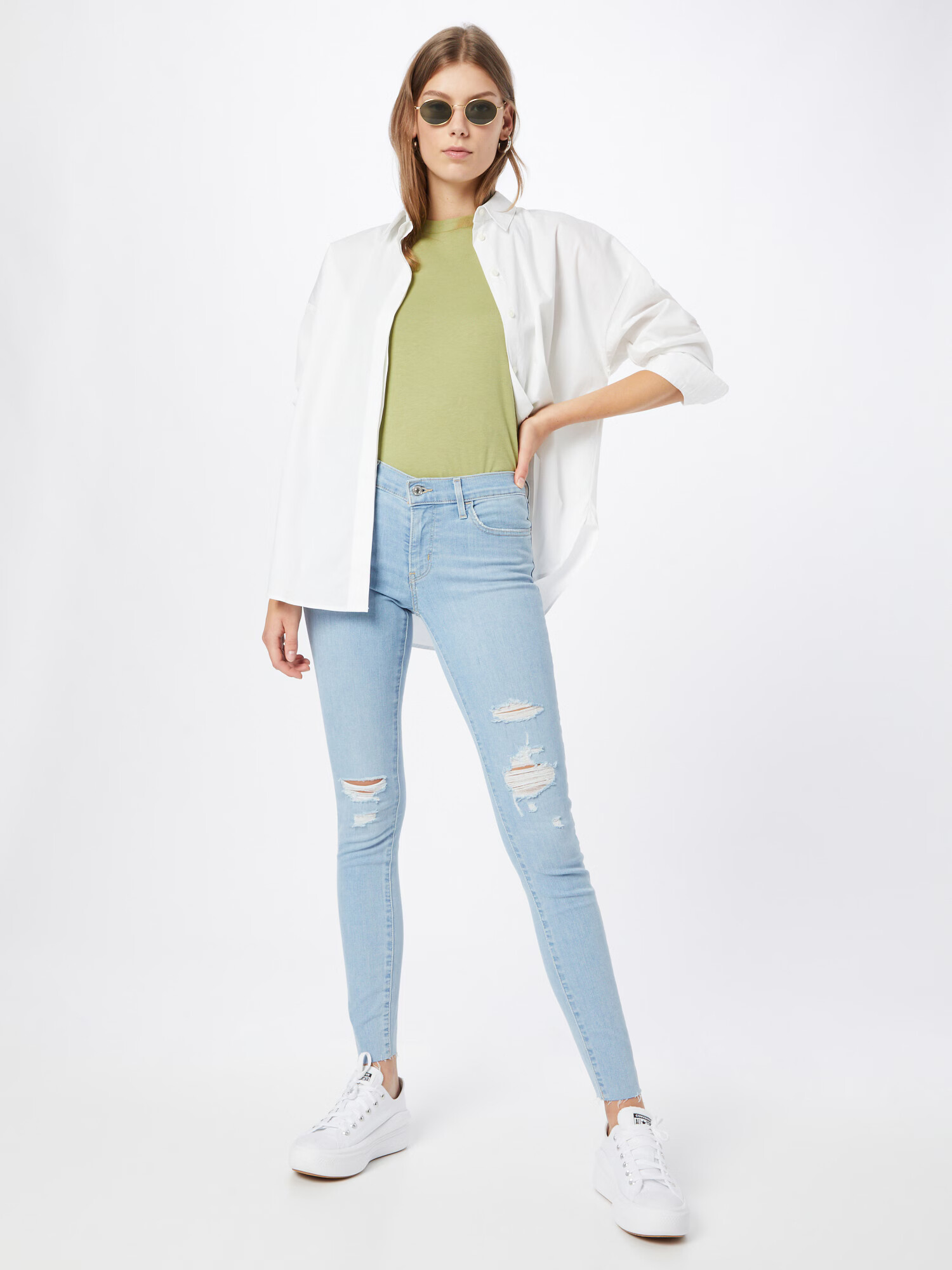 LEVI'S Jeans '710™ SUPER SKINNY' albastru deschis - Pled.ro