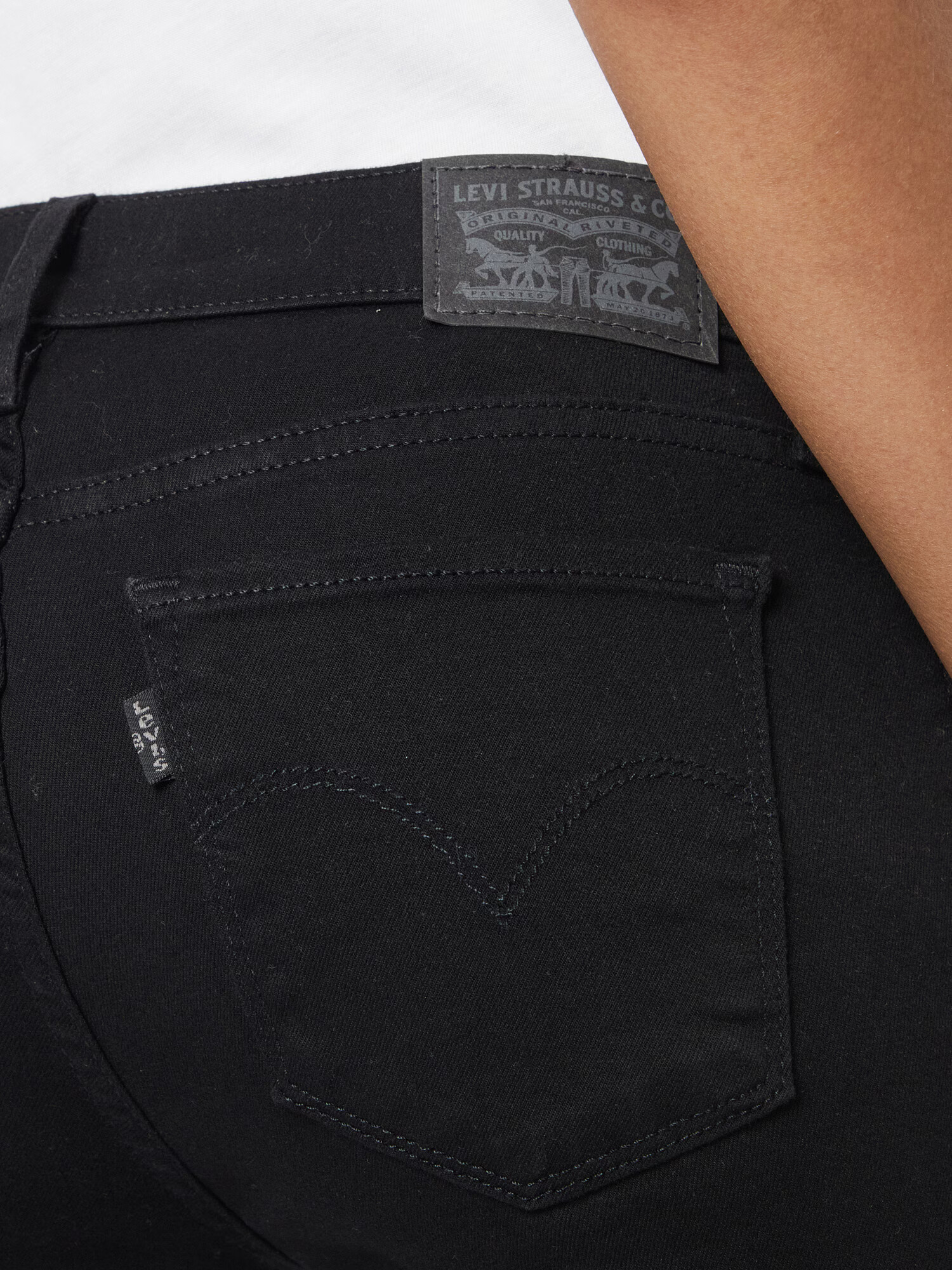 LEVI'S ® Jeans '710 SUPER SKINNY BLACKS' negru - Pled.ro