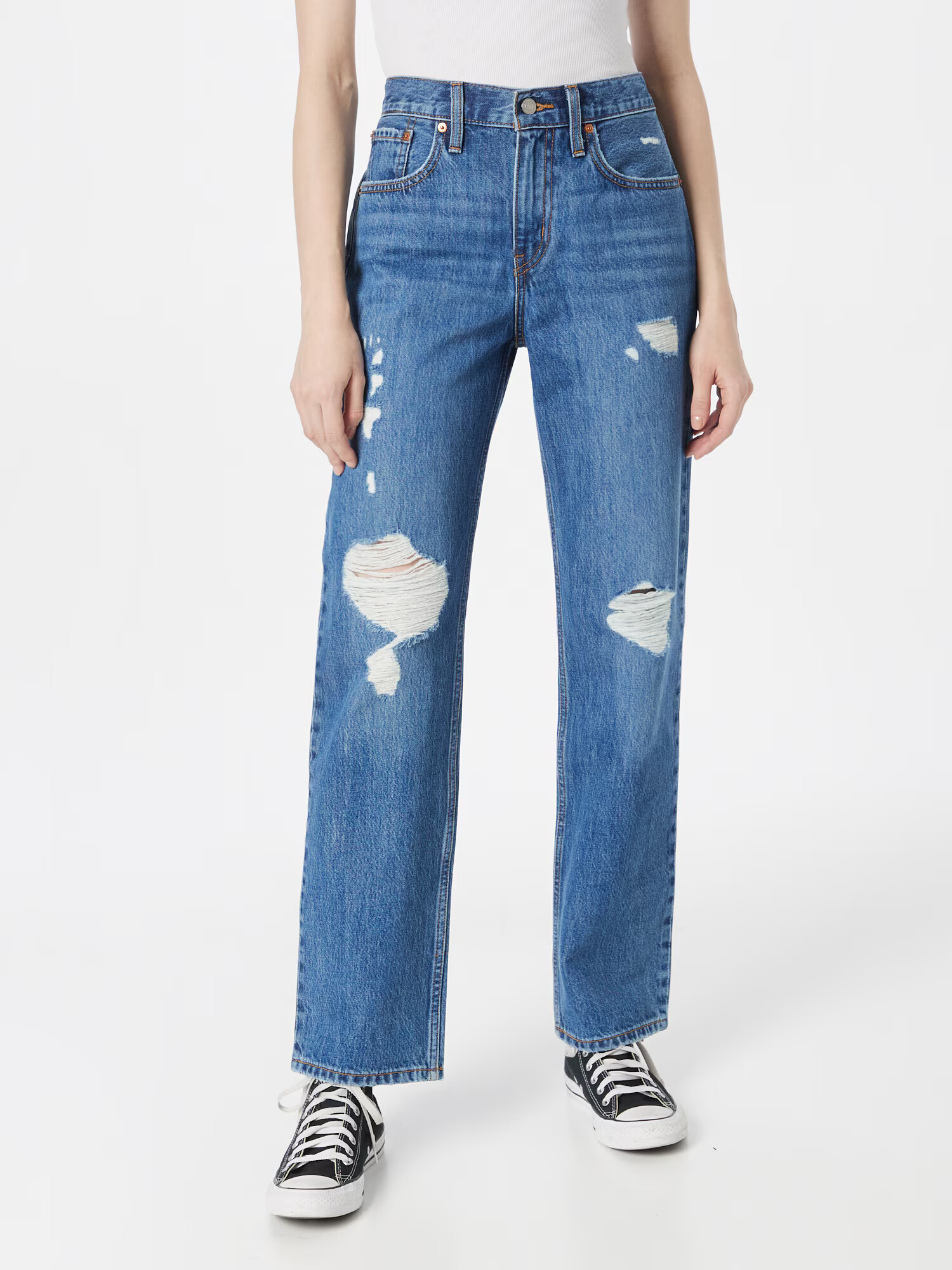 LEVI'S Jeans 'LOW PRO MED INDIGO - WORN IN' albastru denim - Pled.ro