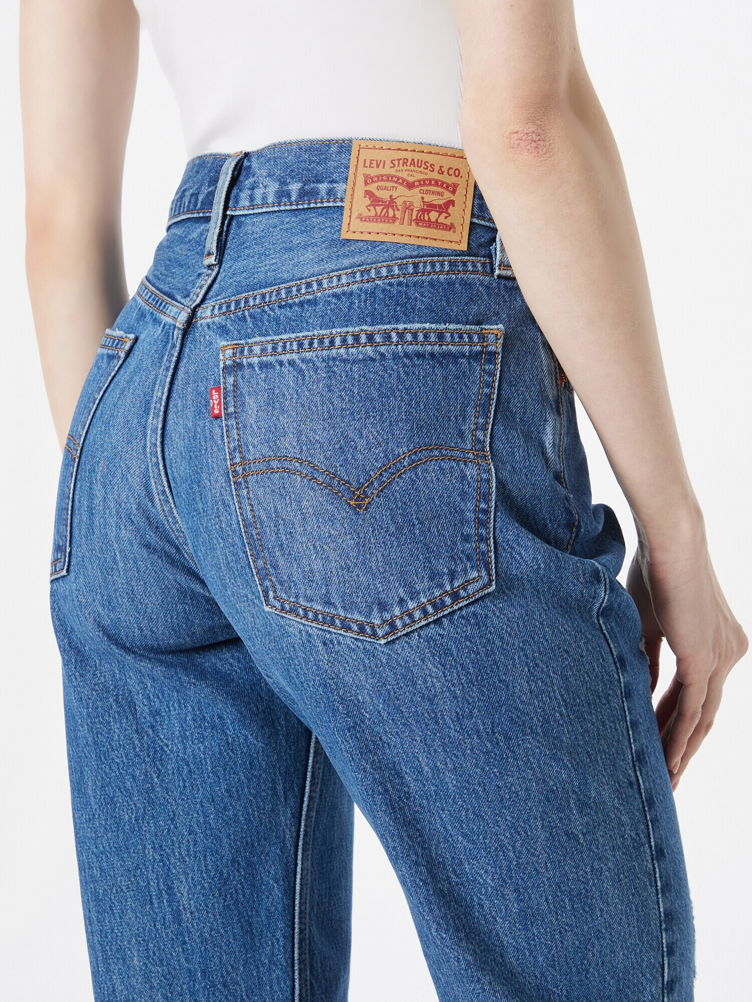 LEVI'S Jeans 'LOW PRO MED INDIGO - WORN IN' albastru denim - Pled.ro