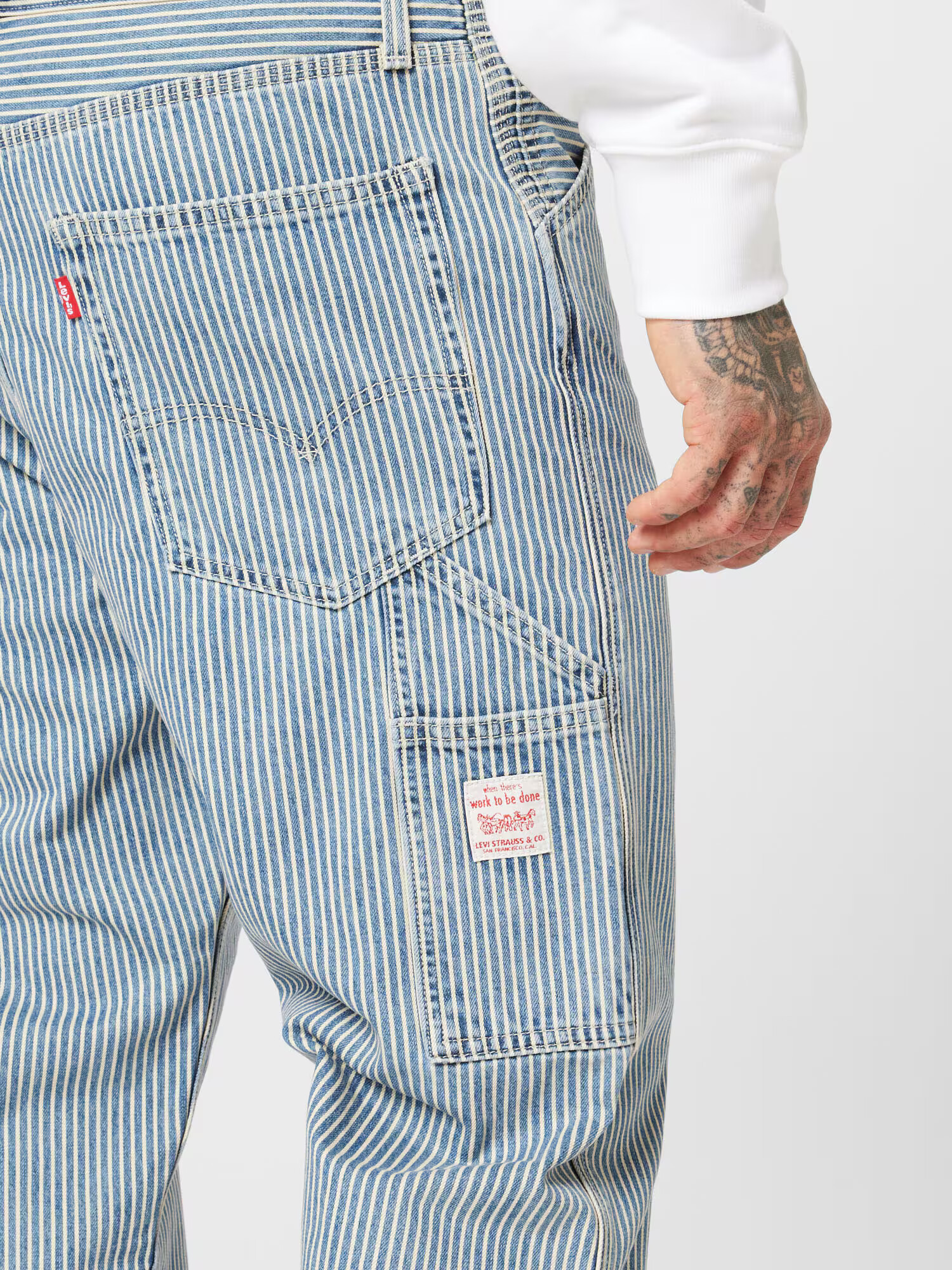 LEVI'S Jeans albastru denim / alb - Pled.ro