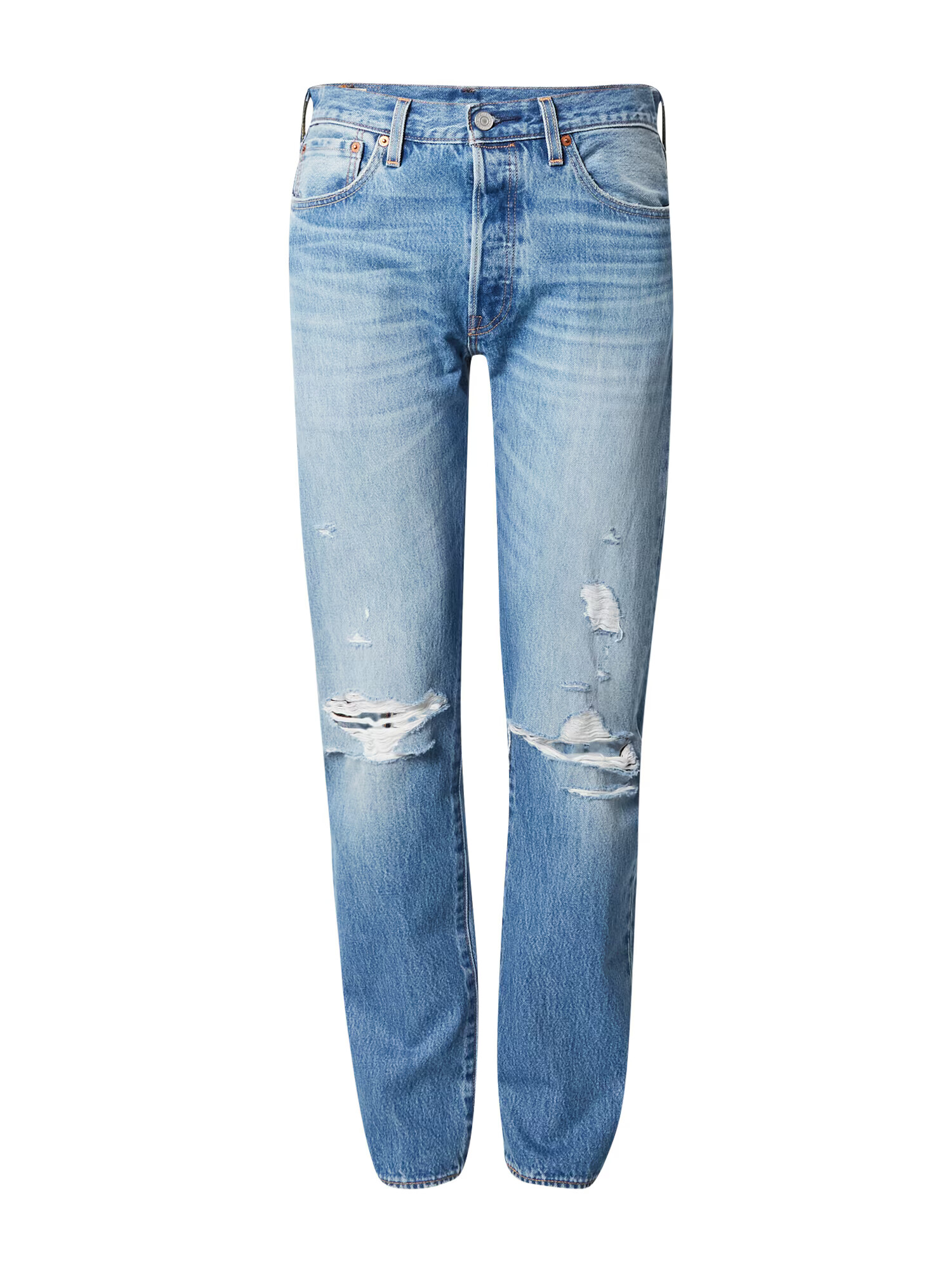 LEVI'S Jeans '501' albastru denim / maro deschis - Pled.ro