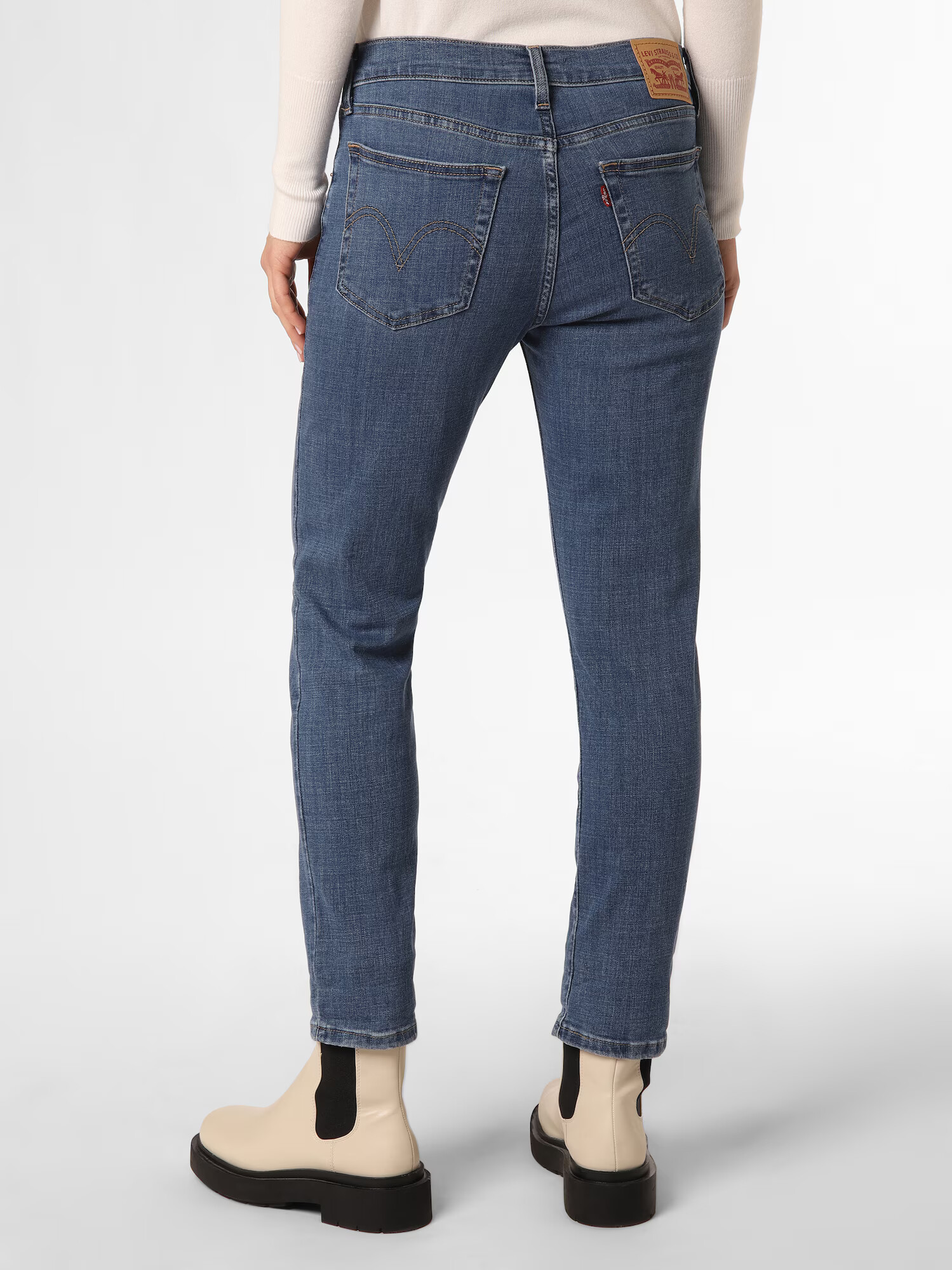 LEVI'S ® Jeans albastru / maro deschis / roșu / alb - Pled.ro