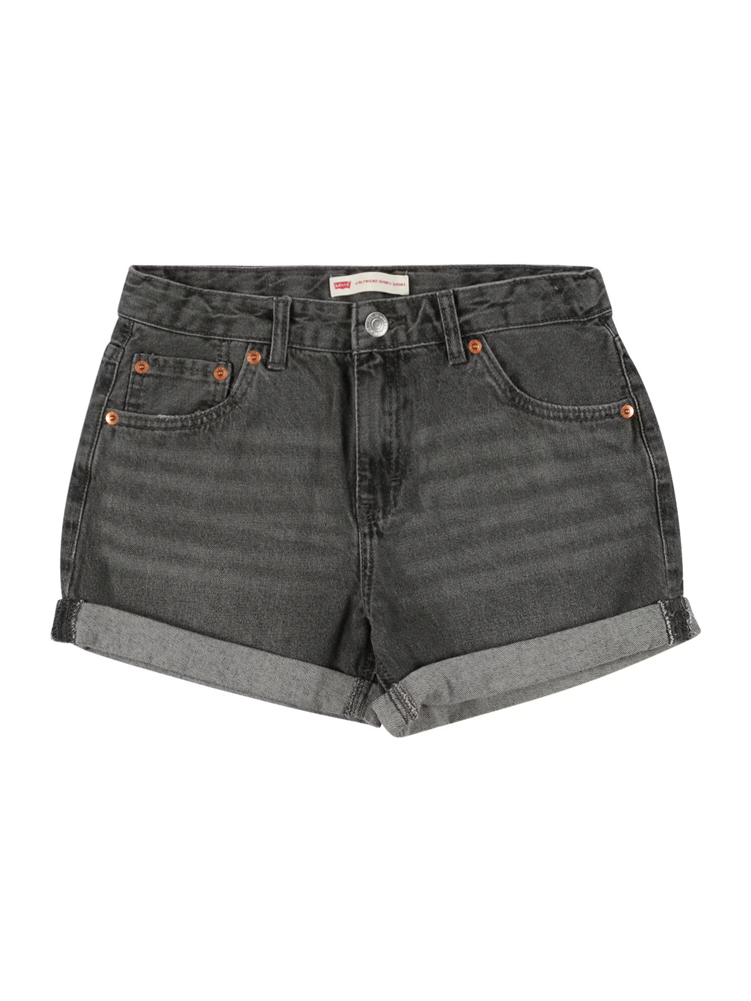 LEVI'S Jeans 'GIRLFRIEND SHORTY SHORT' negru denim - Pled.ro