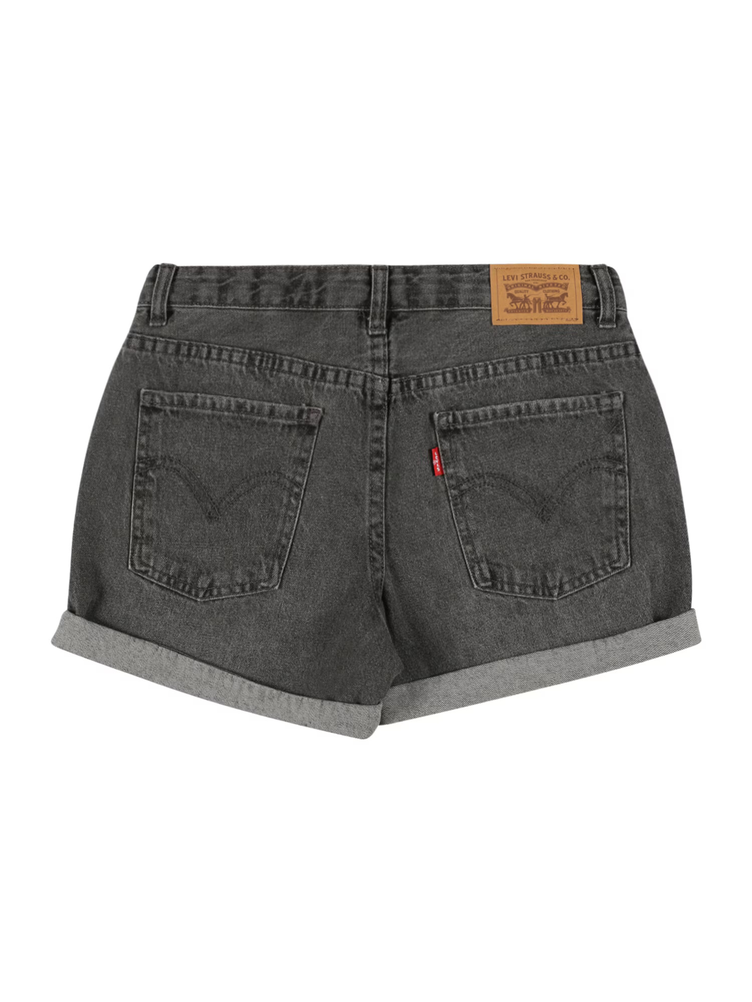 LEVI'S Jeans 'GIRLFRIEND SHORTY SHORT' negru denim - Pled.ro