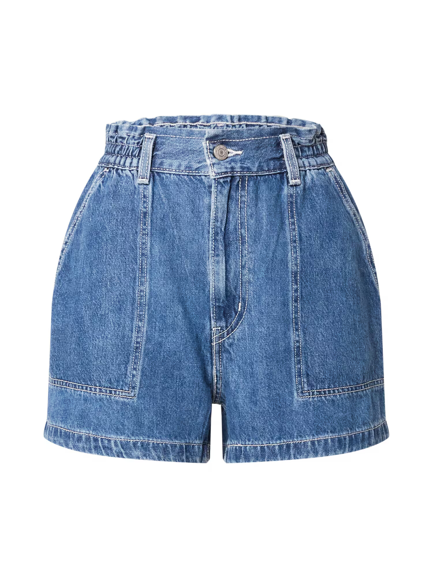 LEVI'S Jeans 'HIGH WAIST A LINE SHORT' albastru denim - Pled.ro