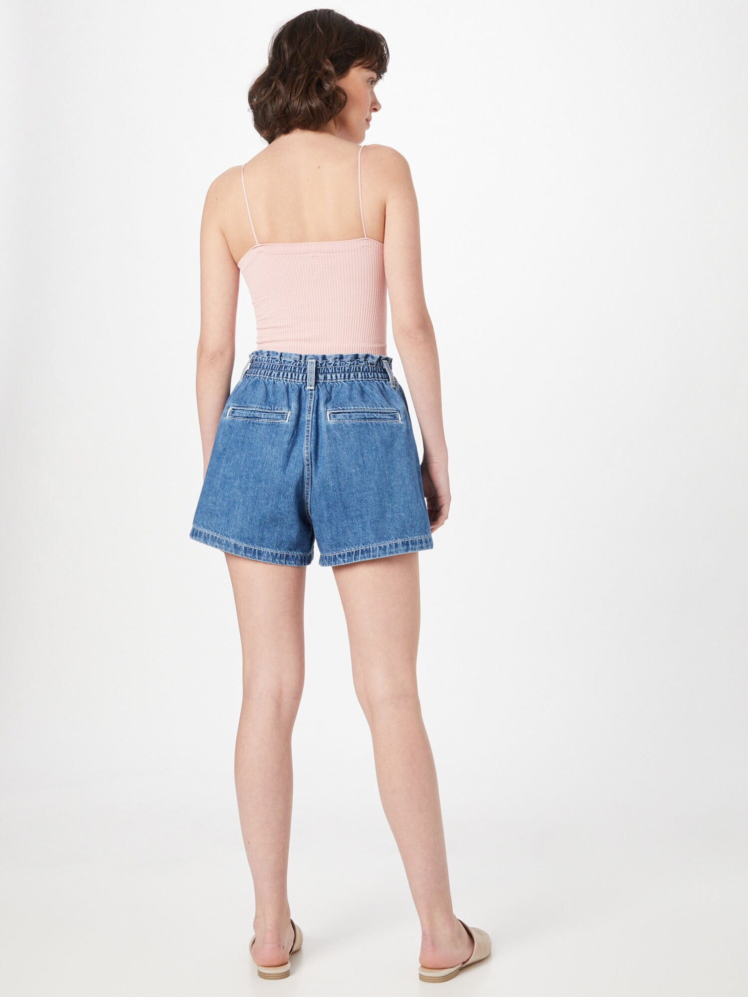 LEVI'S Jeans 'HIGH WAIST A LINE SHORT' albastru denim - Pled.ro