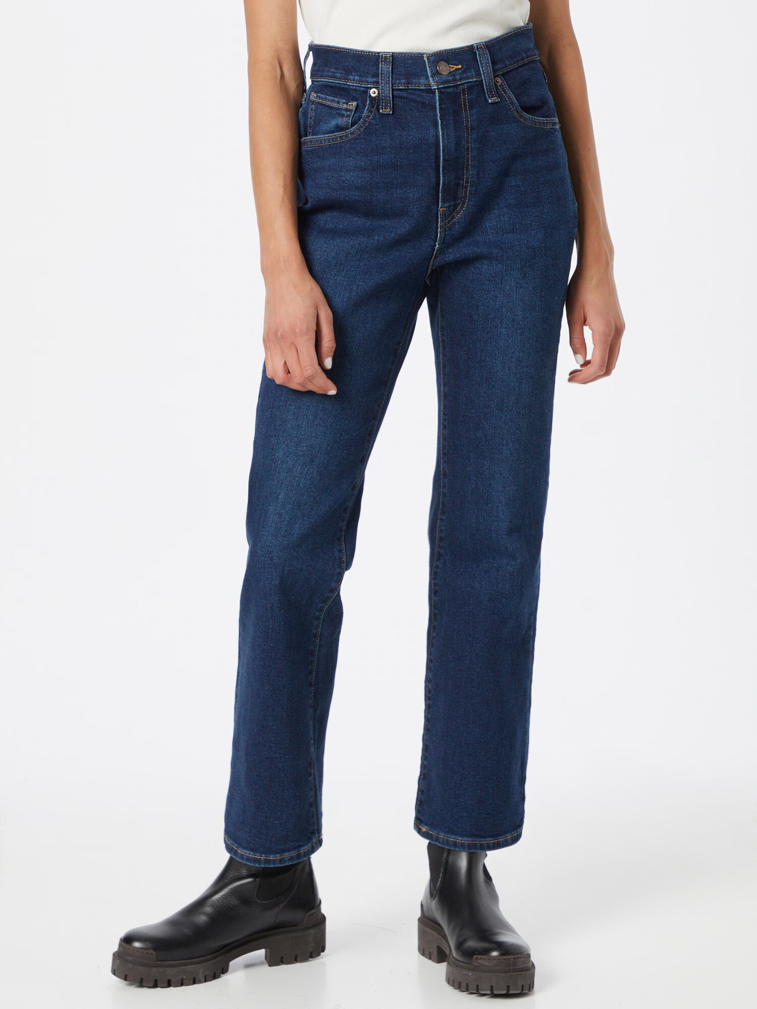 LEVI'S Jeans 'HIGH WAISTED CROP FLARE' albastru denim - Pled.ro