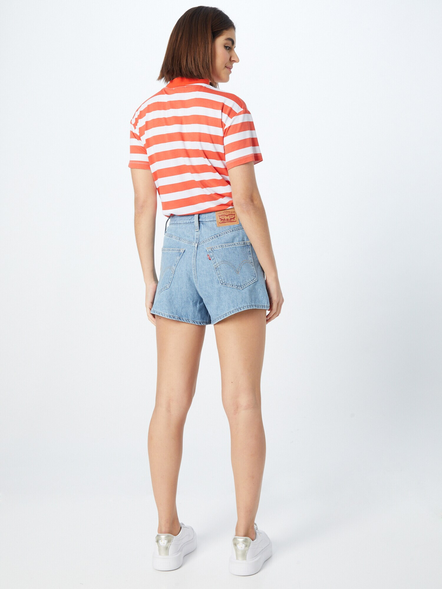 LEVI'S Jeans 'HIGH WAISTED MOM SHORT MED INDIGO - WORN IN' albastru denim - Pled.ro