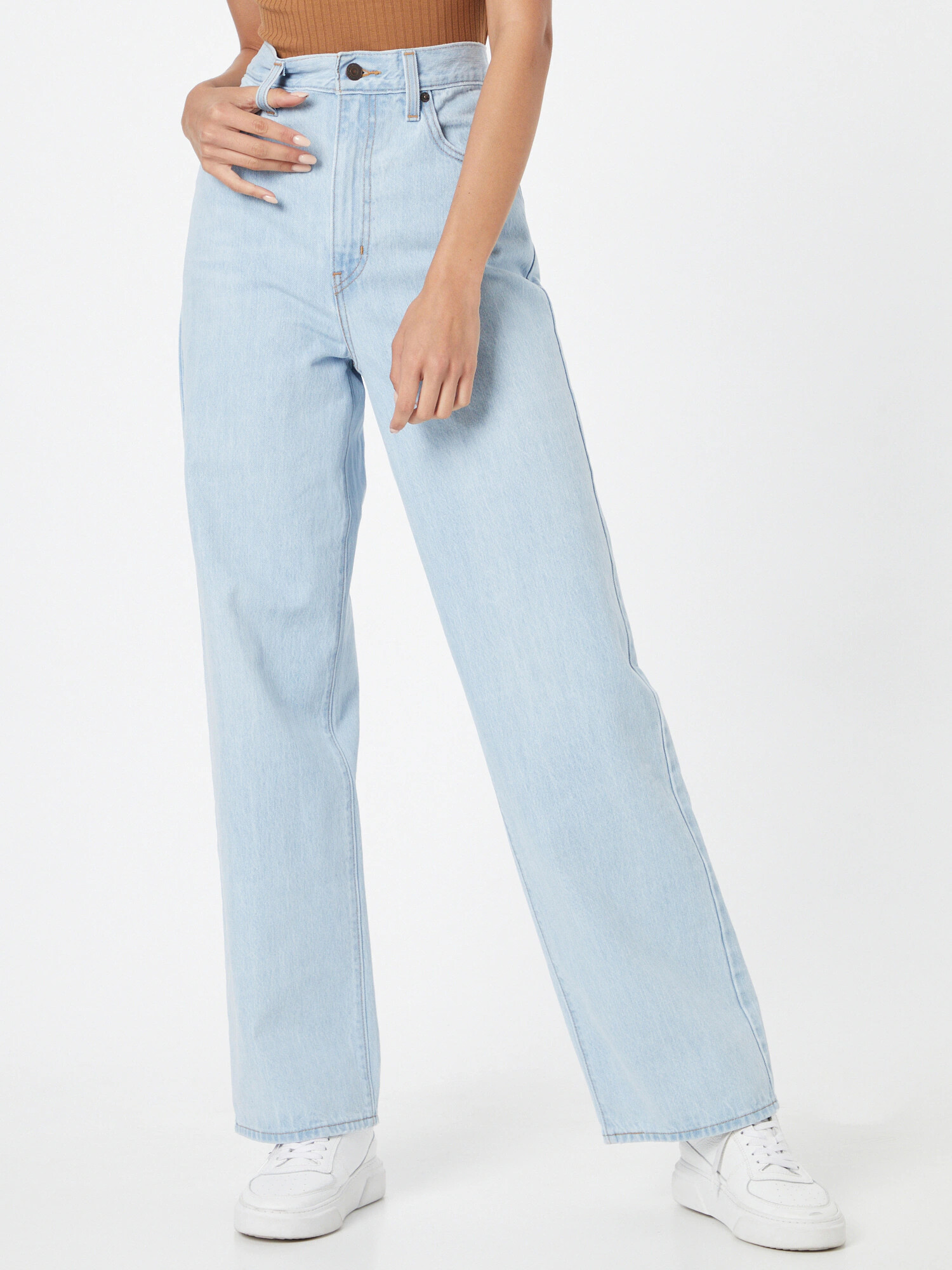 LEVI'S Jeans 'HIGH WAISTED STRAIGHT' albastru deschis - Pled.ro