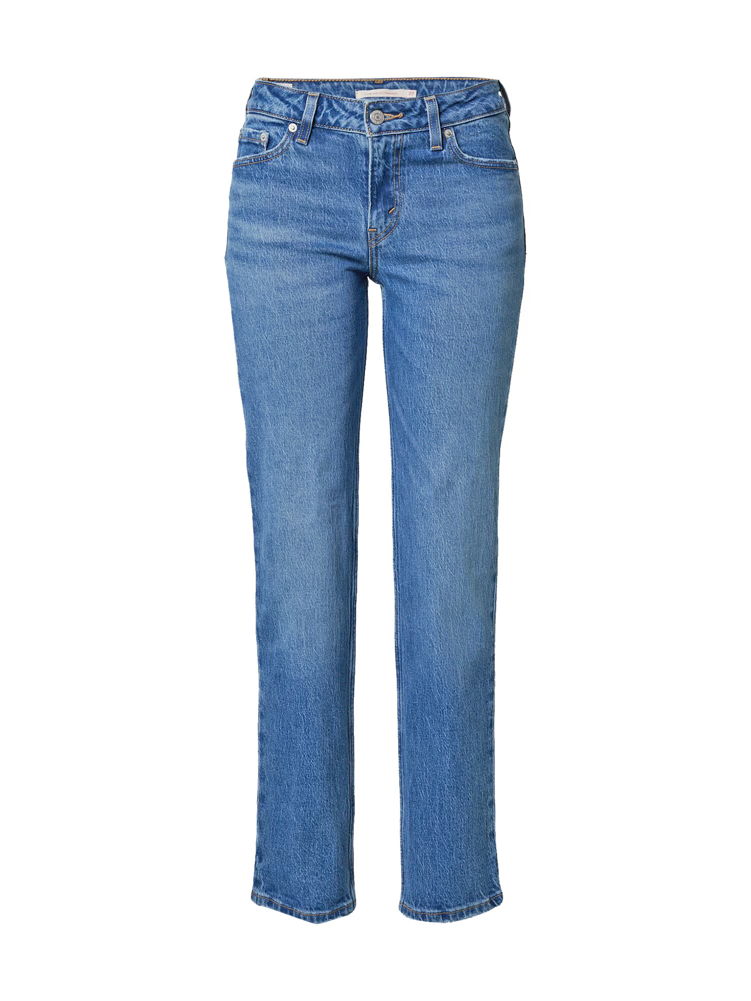 LEVI'S ® Jeans 'LOW PITCH STRAIGHT MED INDIGO - WORN IN' albastru denim - Pled.ro