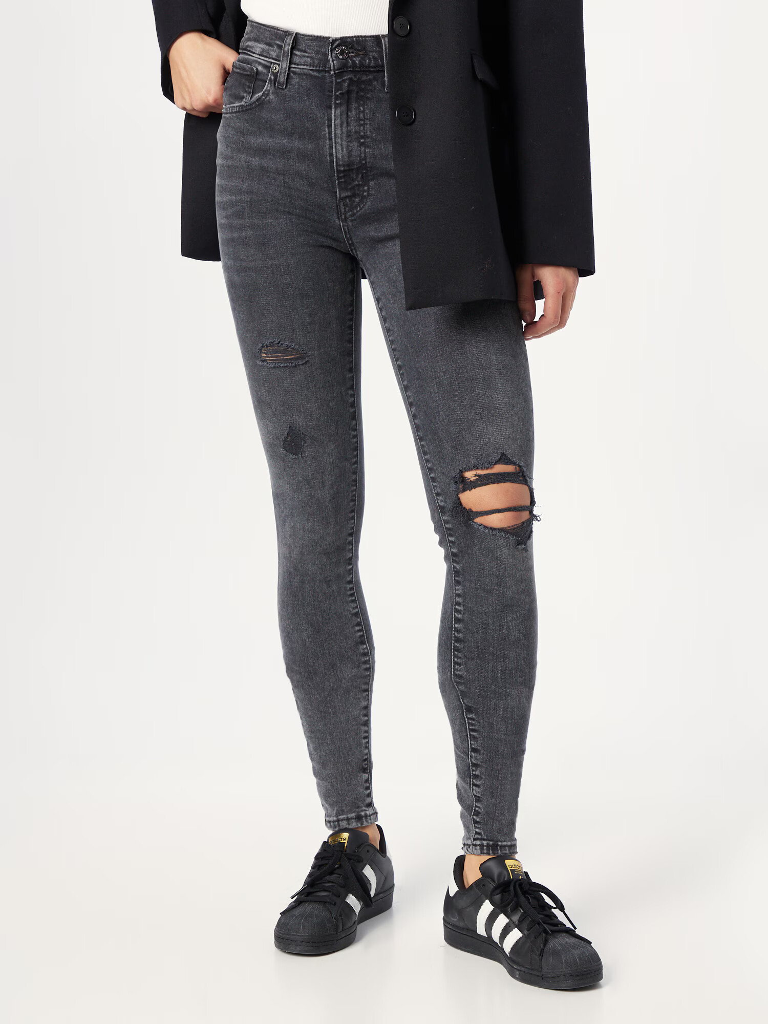 LEVI'S ® Jeans 'MILE HIGH' gri închis - Pled.ro