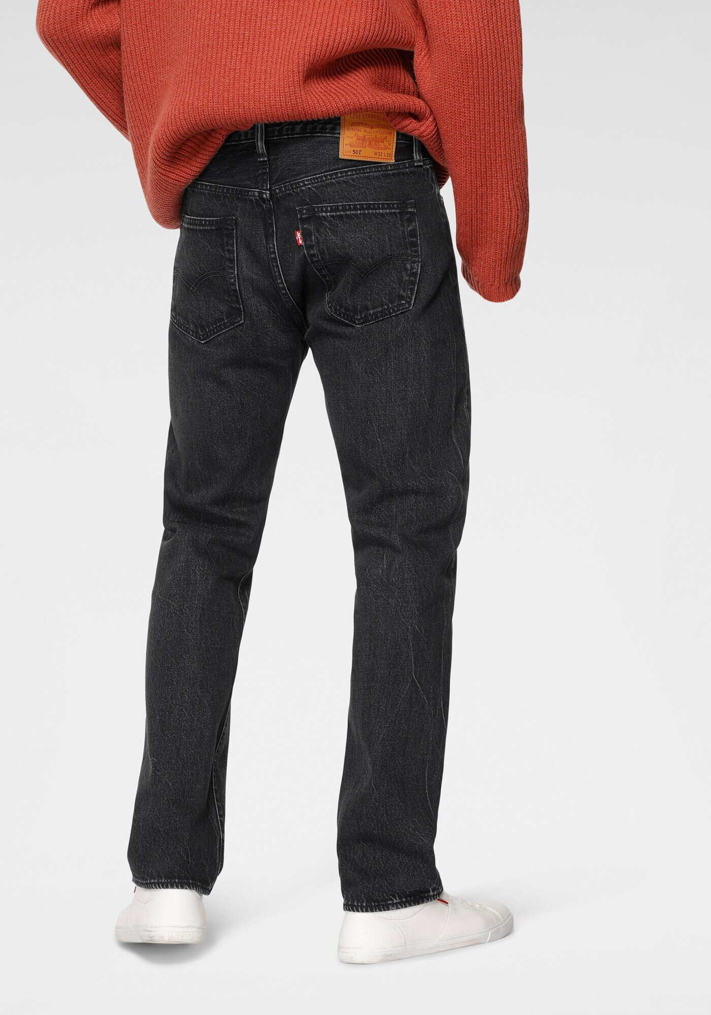 LEVI'S Jeans '501 ORIGINAL' negru denim - Pled.ro