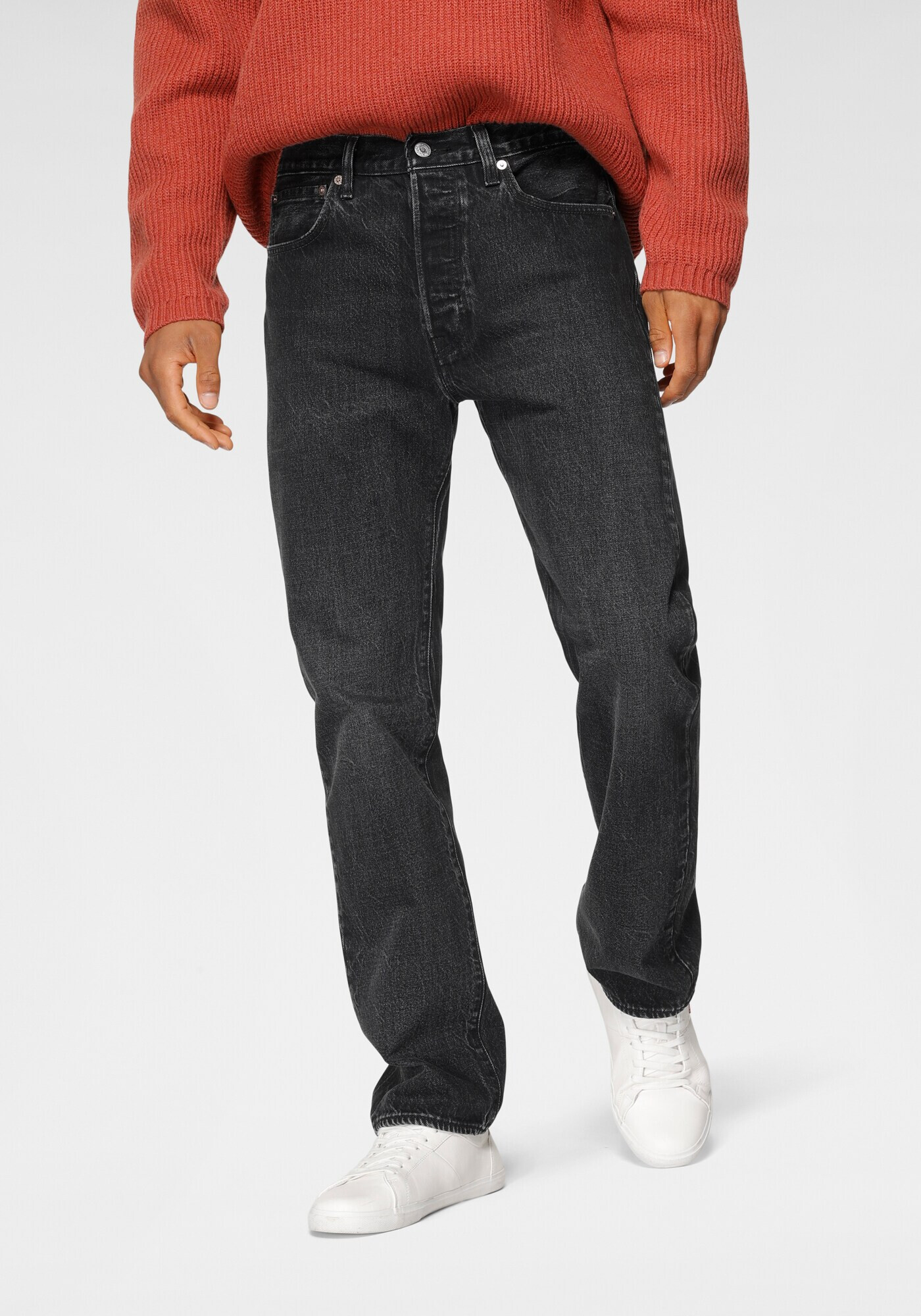 LEVI'S Jeans '501 ORIGINAL' negru denim - Pled.ro