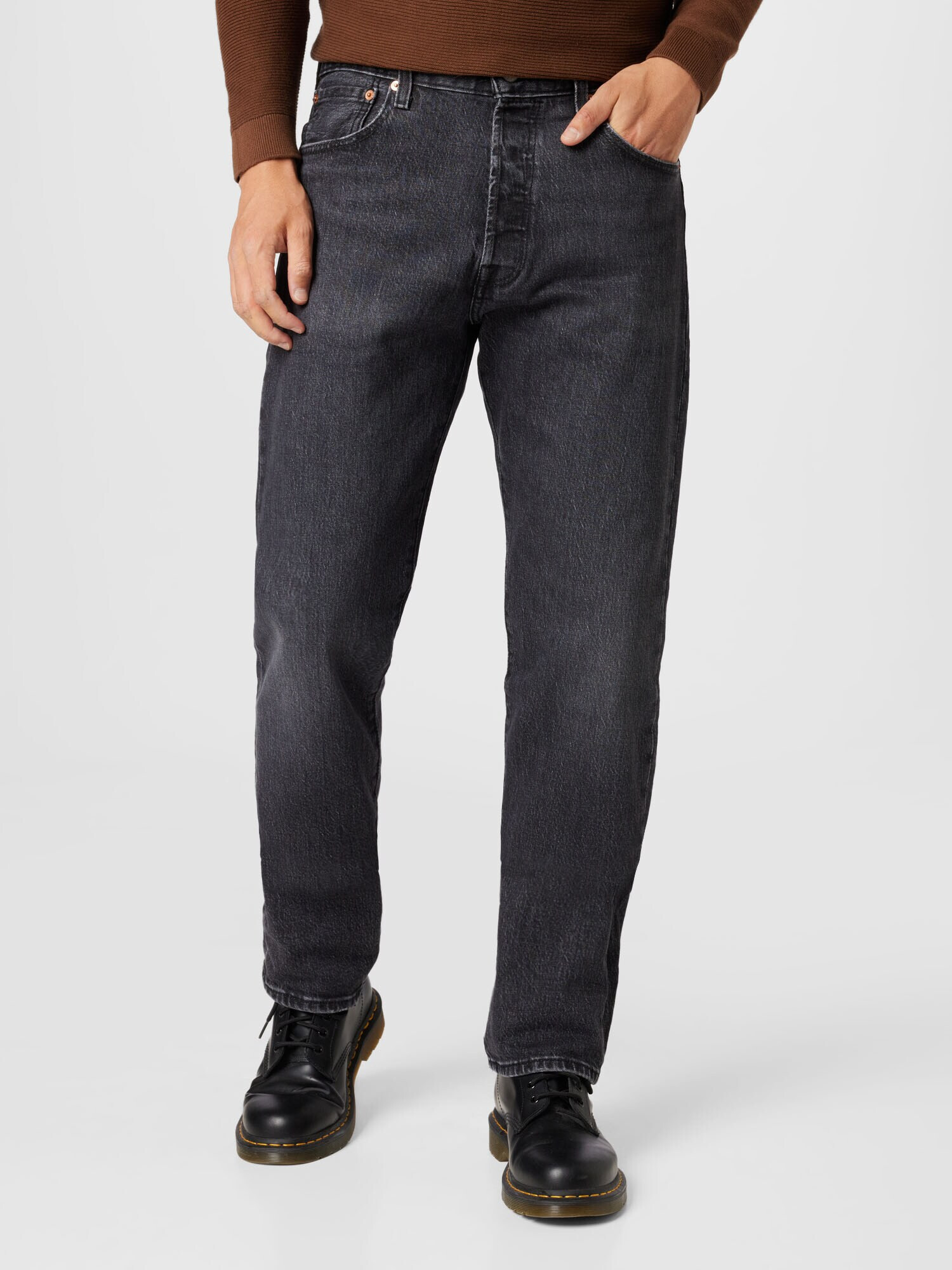 LEVI'S Jeans '501® 93 STRAIGHT BLACKS' negru denim - Pled.ro