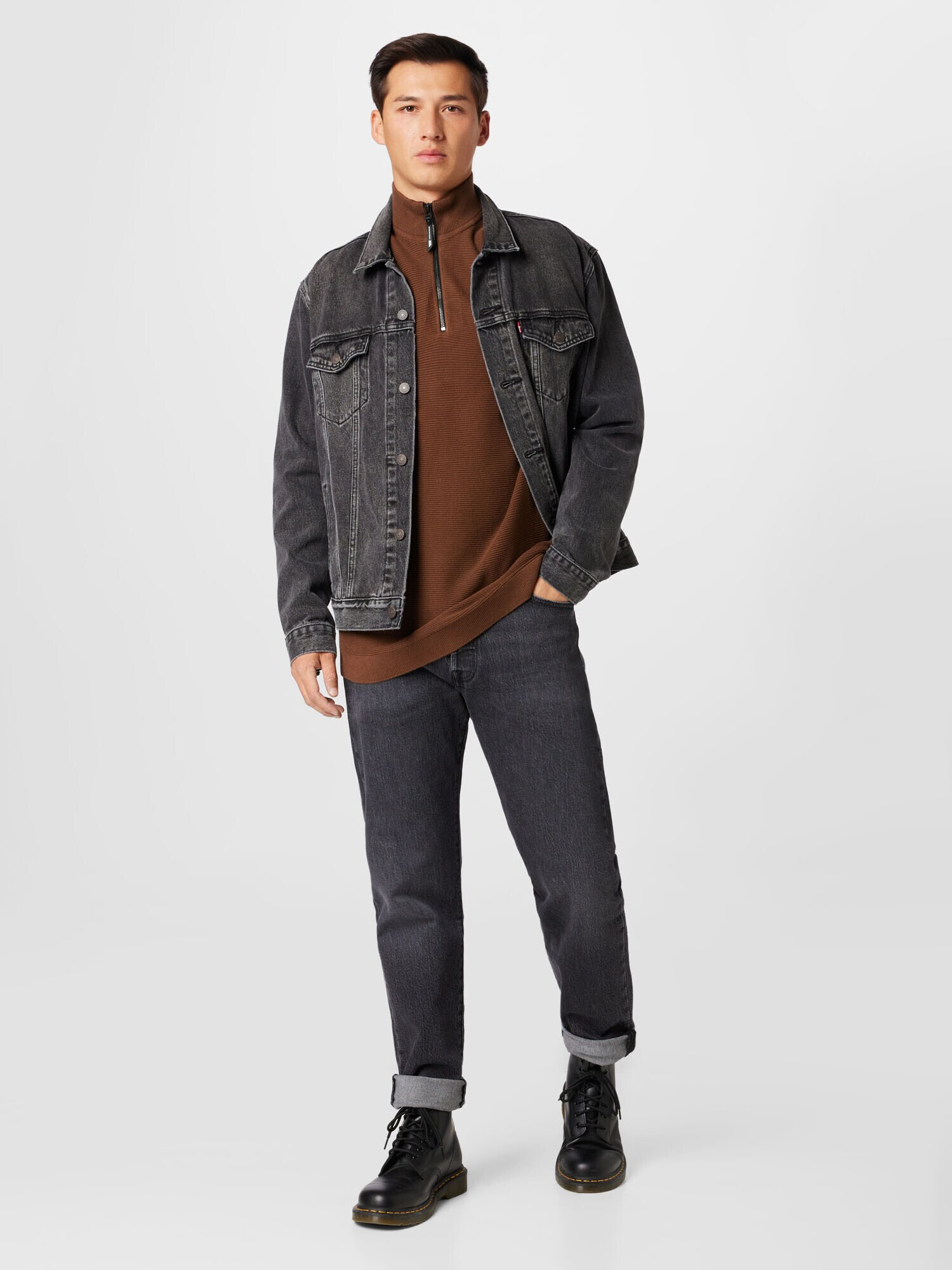 LEVI'S Jeans '501® 93 STRAIGHT BLACKS' negru denim - Pled.ro