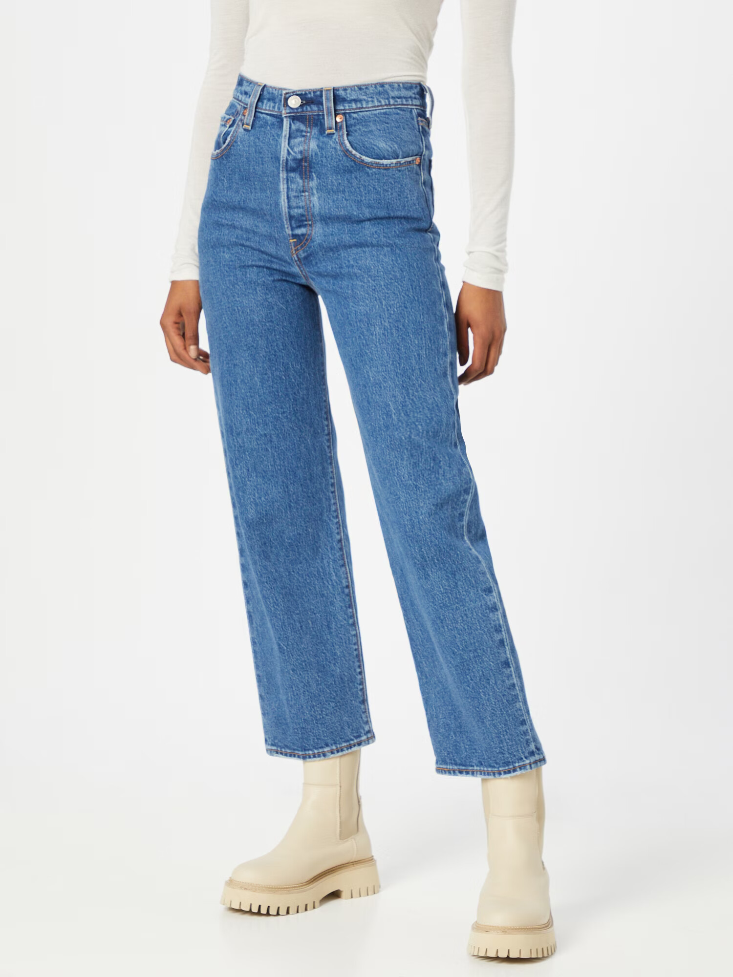 LEVI'S ® Jeans 'Ribcage' albastru denim - Pled.ro