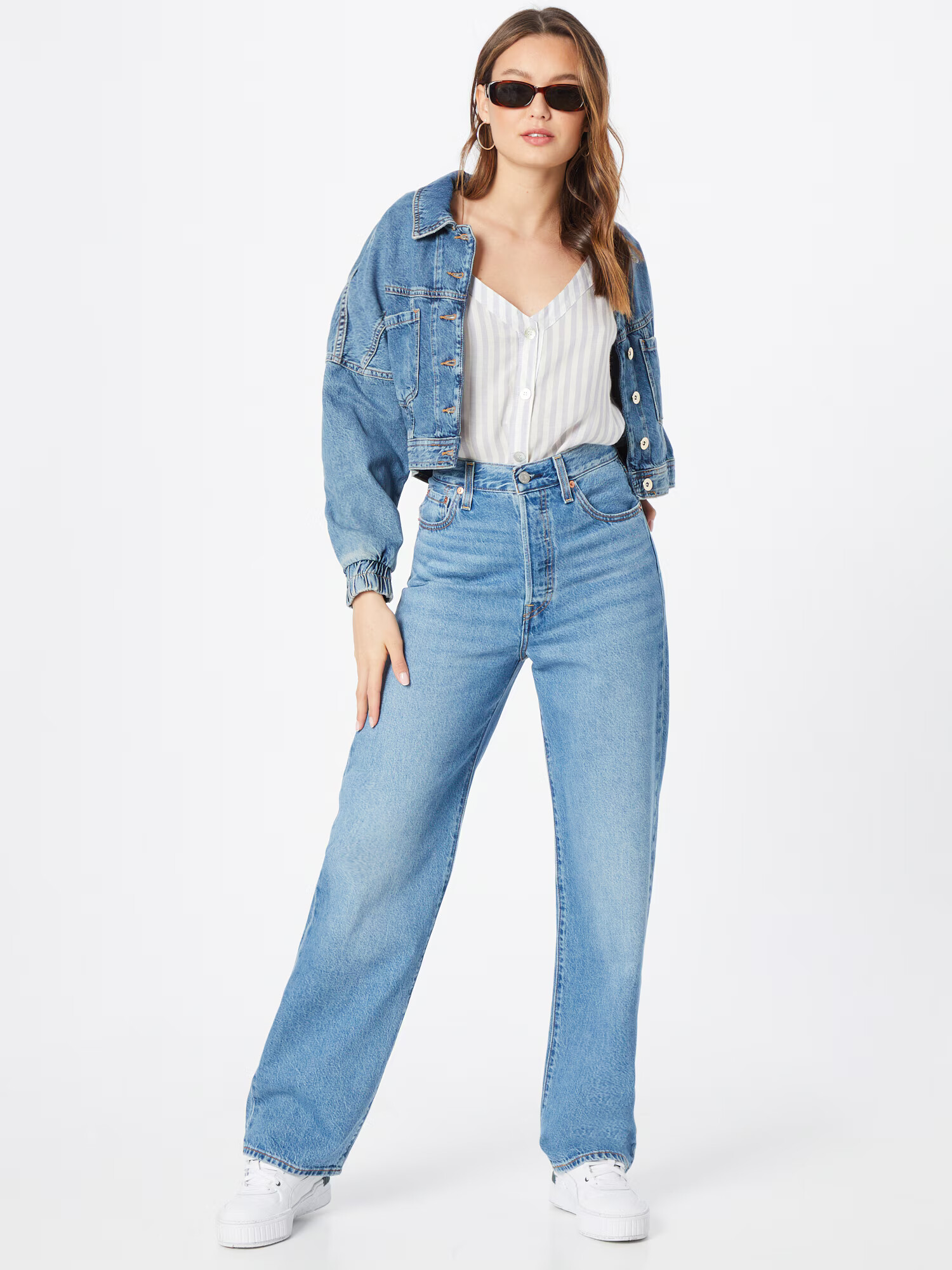 LEVI'S ® Jeans 'Ribcage' albastru denim - Pled.ro