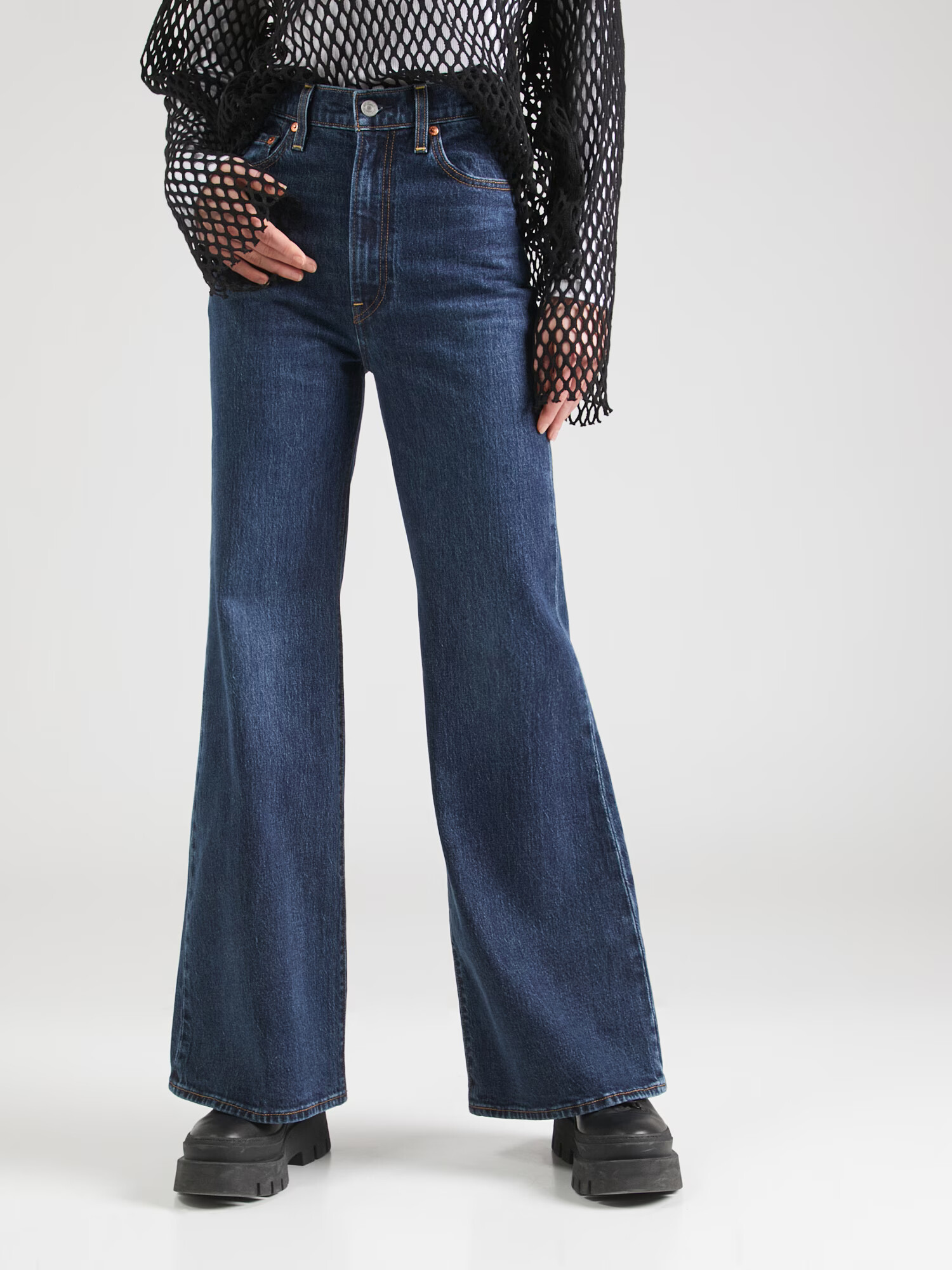 LEVI'S ® Jeans 'Ribcage Bells' bleumarin - Pled.ro