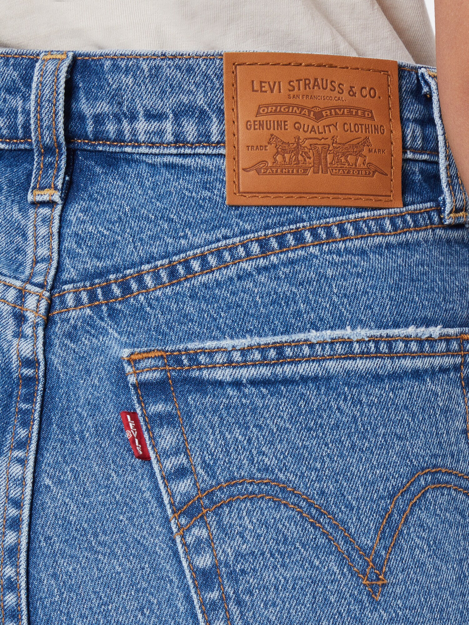 LEVI'S ® Jeans albastru denim / maro / sângeriu / alb - Pled.ro