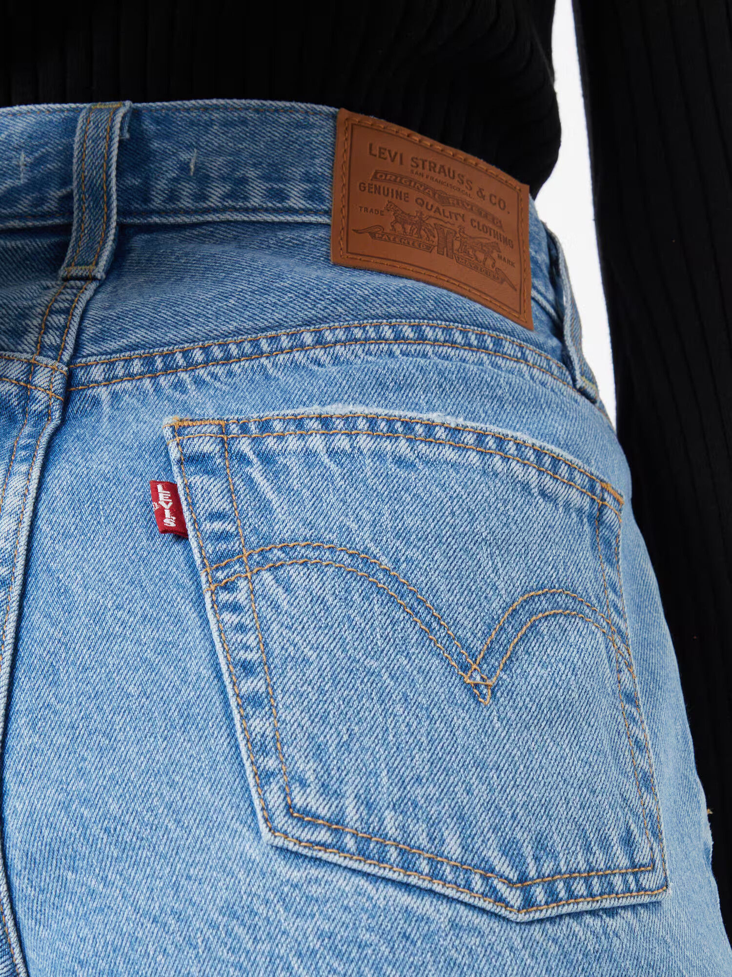 LEVI'S Jeans 'Ribcage' albastru deschis - Pled.ro