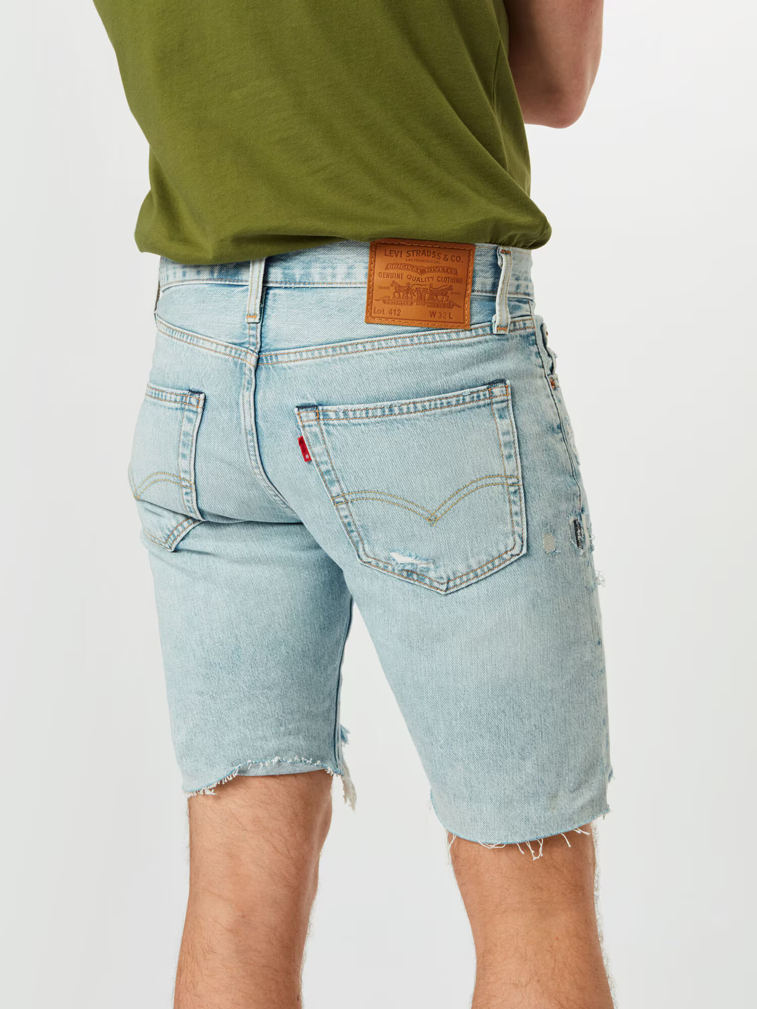 LEVI'S Jeans 'SLIM SHORT' albastru deschis - Pled.ro