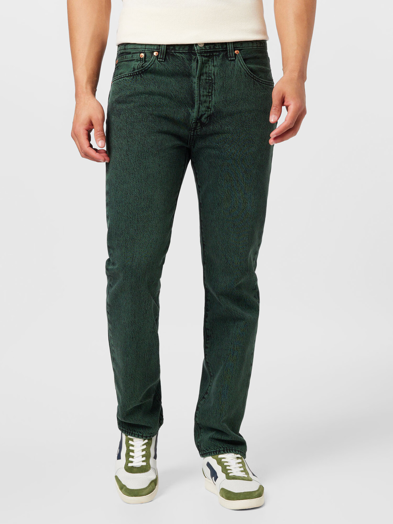 LEVI'S Jeans '501' verde închis - Pled.ro