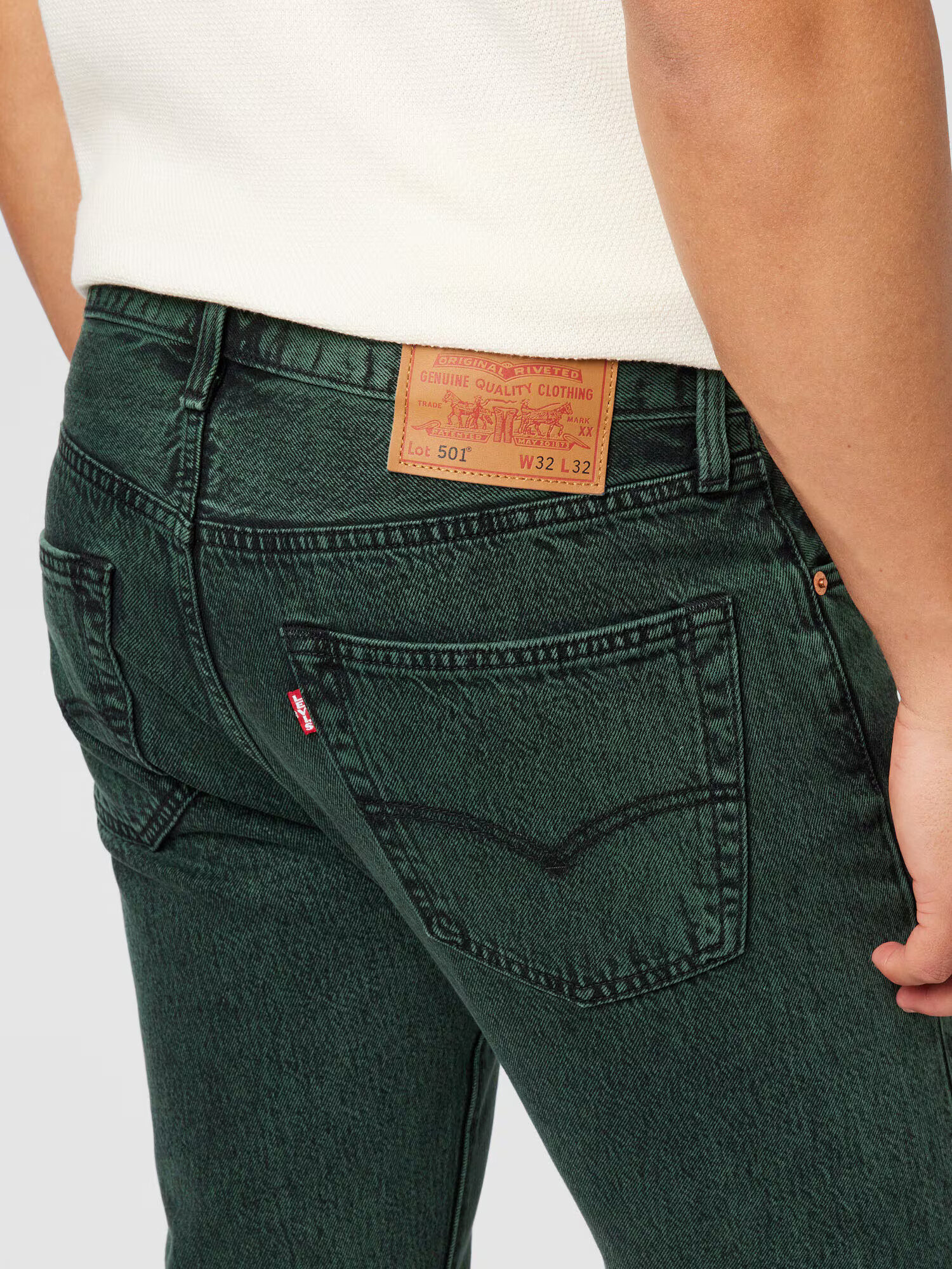 LEVI'S Jeans '501' verde închis - Pled.ro