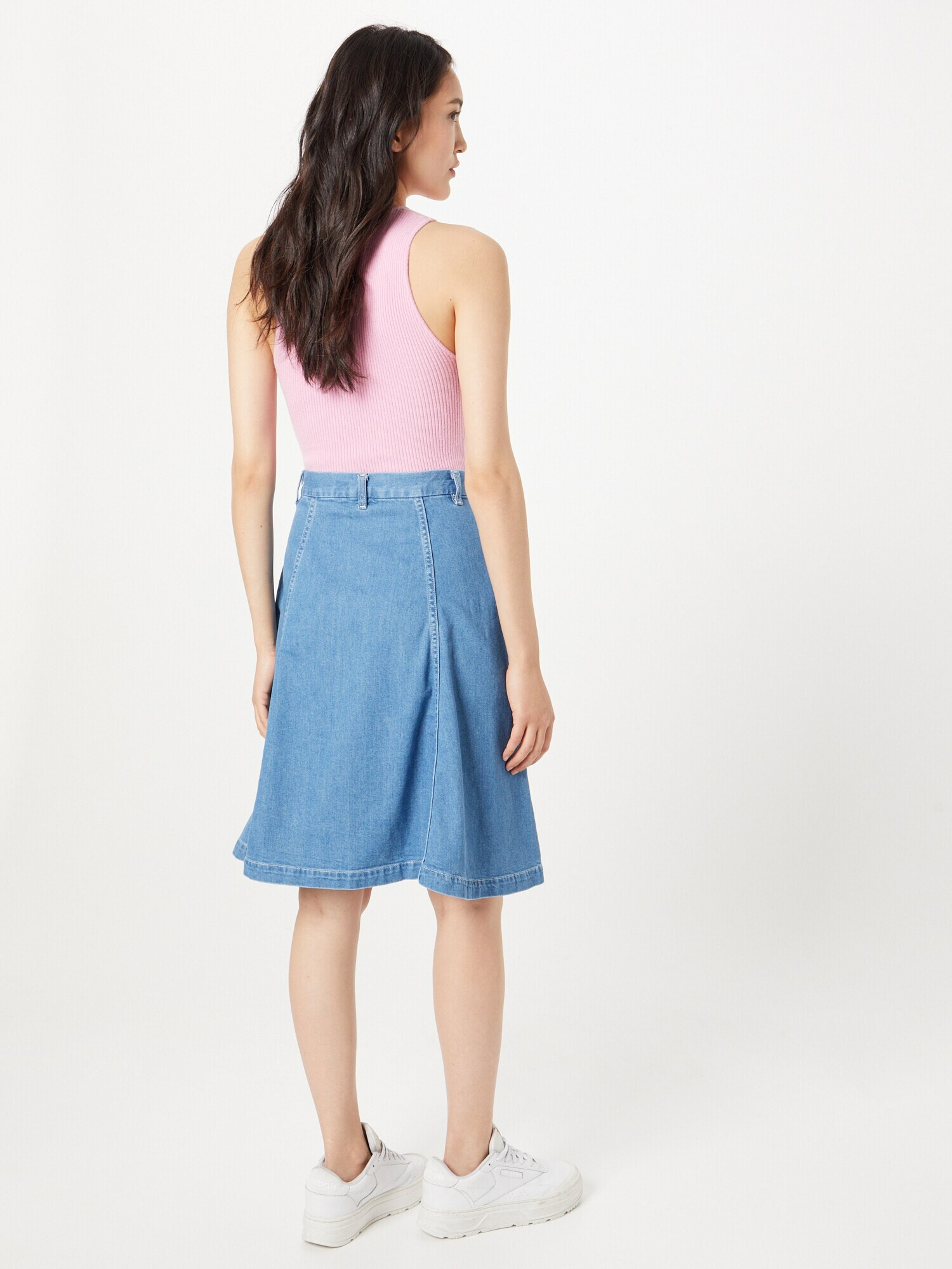 Levi's Made & Crafted Fustă 'LMC PETAL SKIRT LIGHT INDIGO - FLAT FINISH' albastru denim - Pled.ro