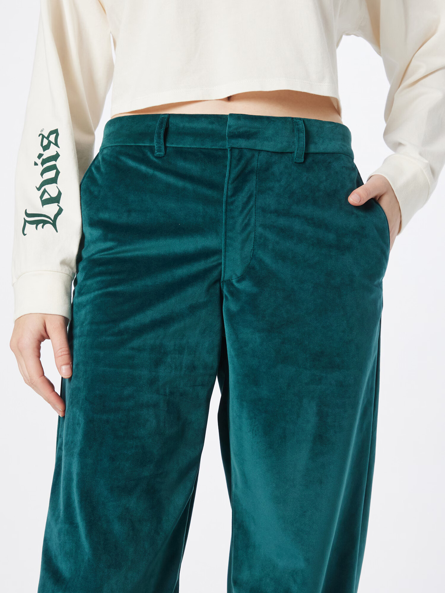 LEVI'S ® Pantaloni cu dungă 'BAGGY' verde smarald - Pled.ro