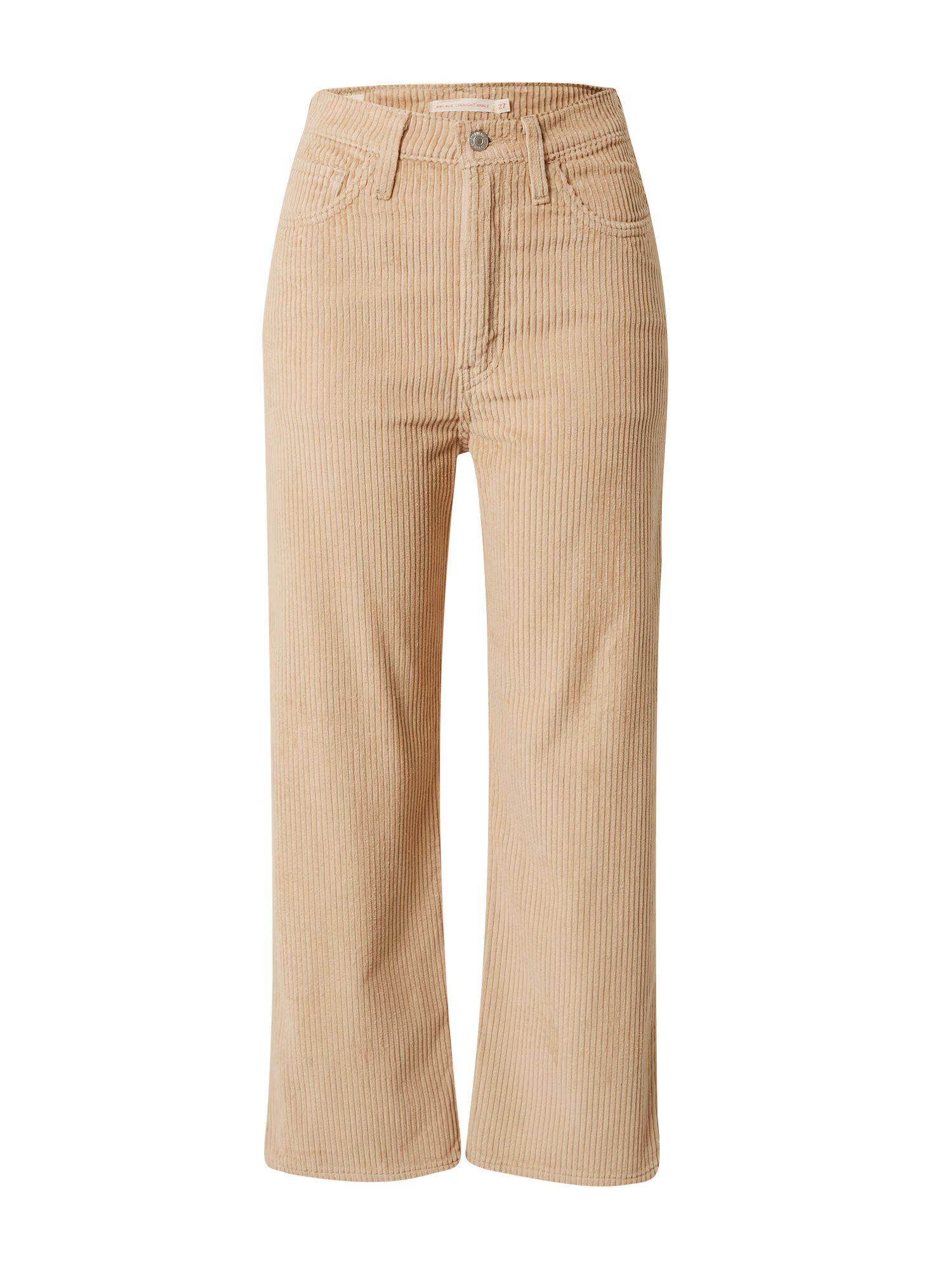 LEVI'S Pantaloni 'RIBCAGE STR ANKLE CORD NEUTRALS' bej - Pled.ro