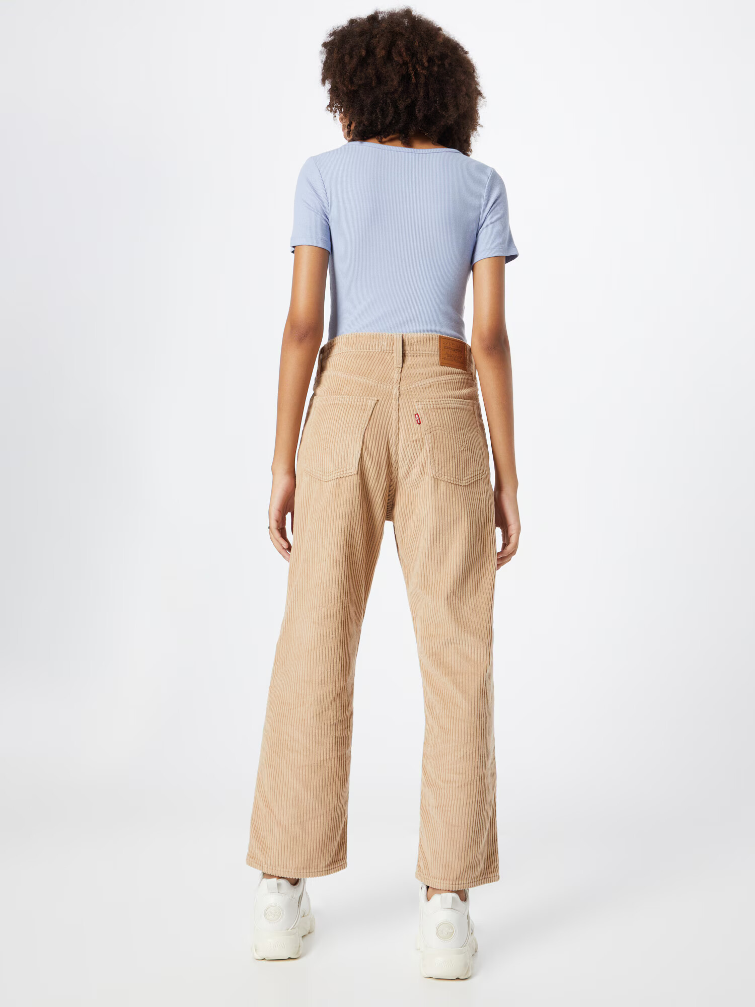 LEVI'S Pantaloni 'RIBCAGE STR ANKLE CORD NEUTRALS' bej - Pled.ro