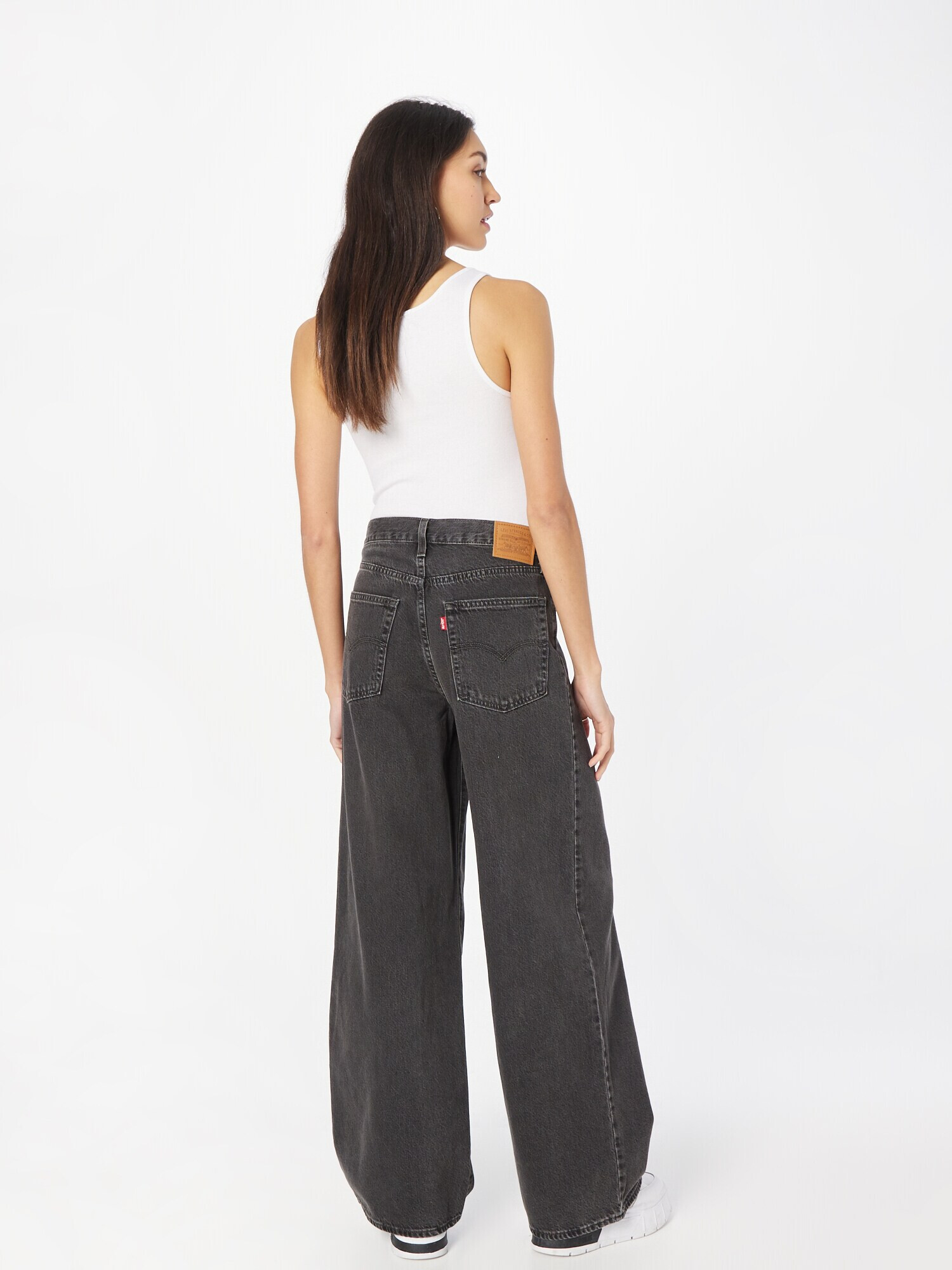 LEVI'S ® Pantaloni cu cute 'FOLDED PLEATED BAGGY MED INDIGO - WORN IN' - Pled.ro