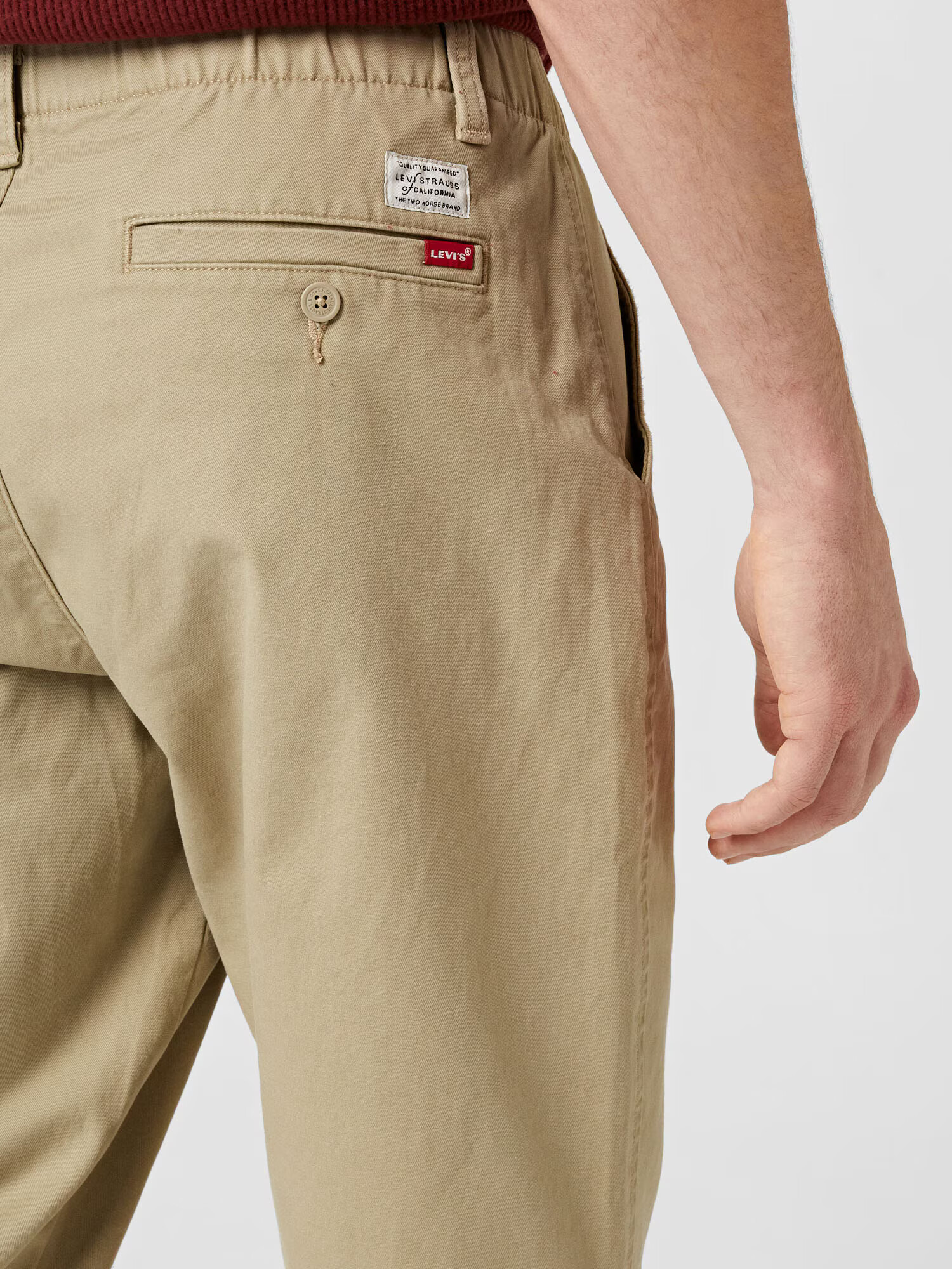 LEVI'S Pantaloni eleganți bej / alb - Pled.ro