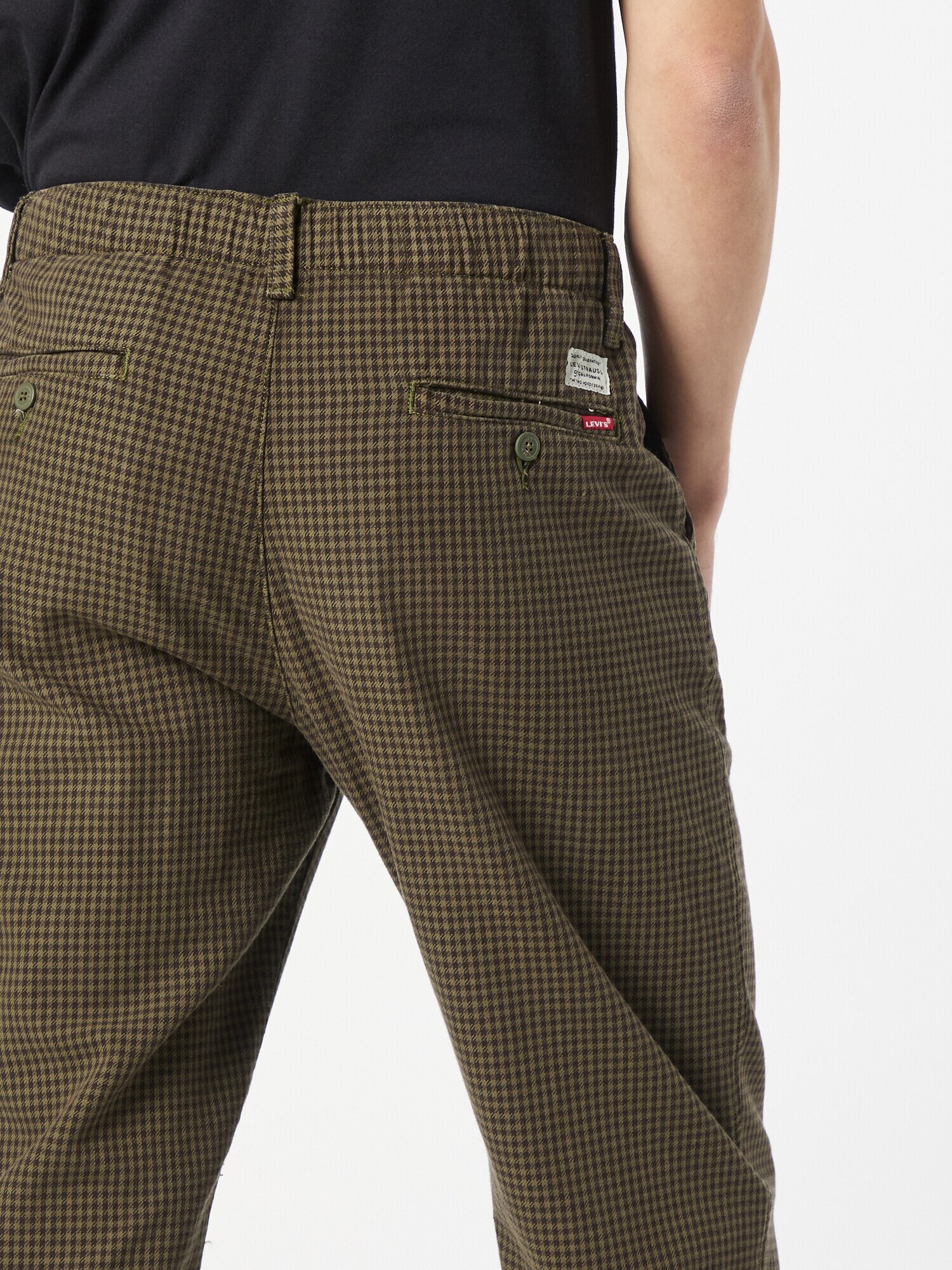 LEVI'S Pantaloni eleganți verde / negru - Pled.ro