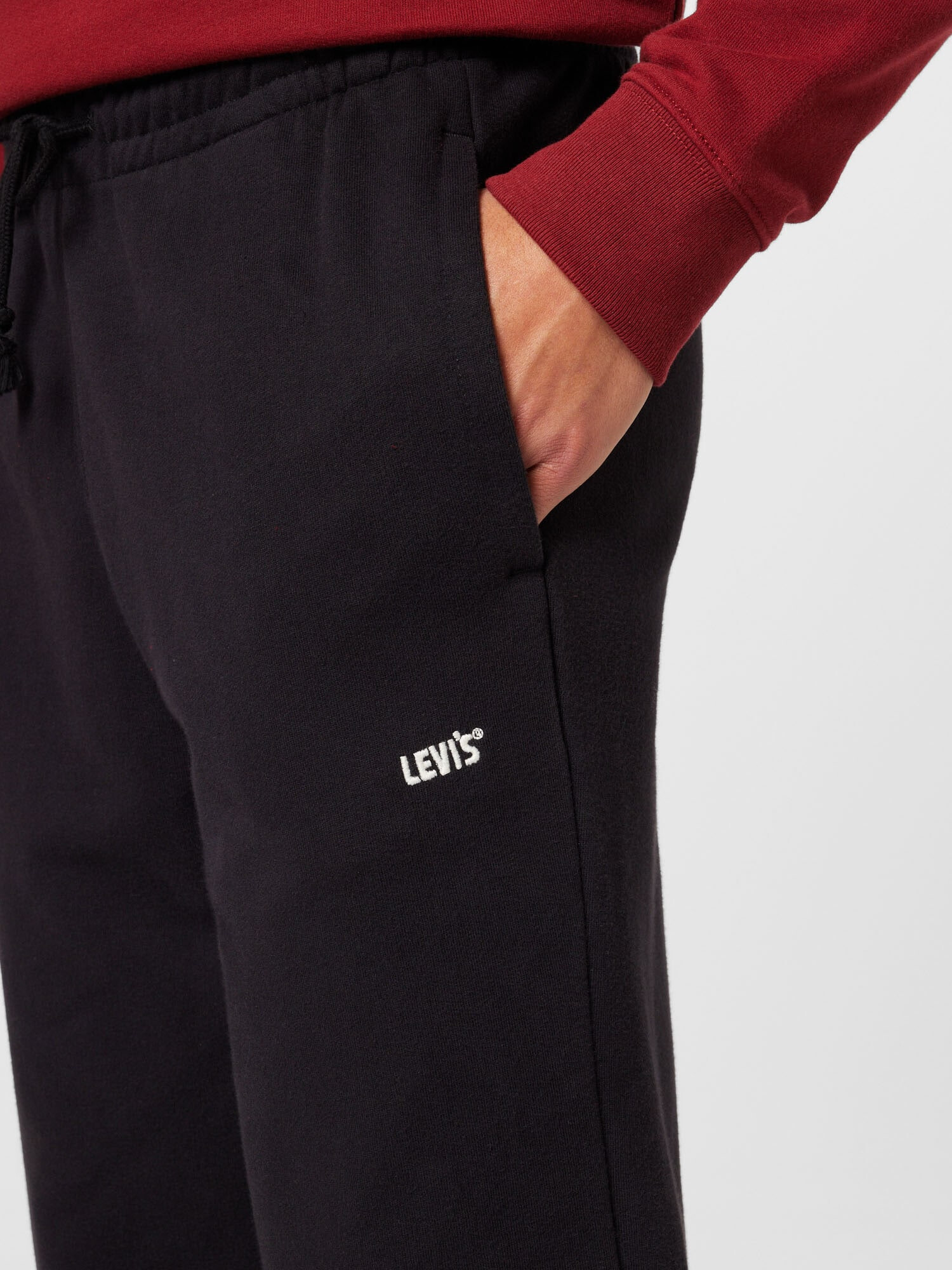 LEVI'S Pantaloni negru / alb - Pled.ro