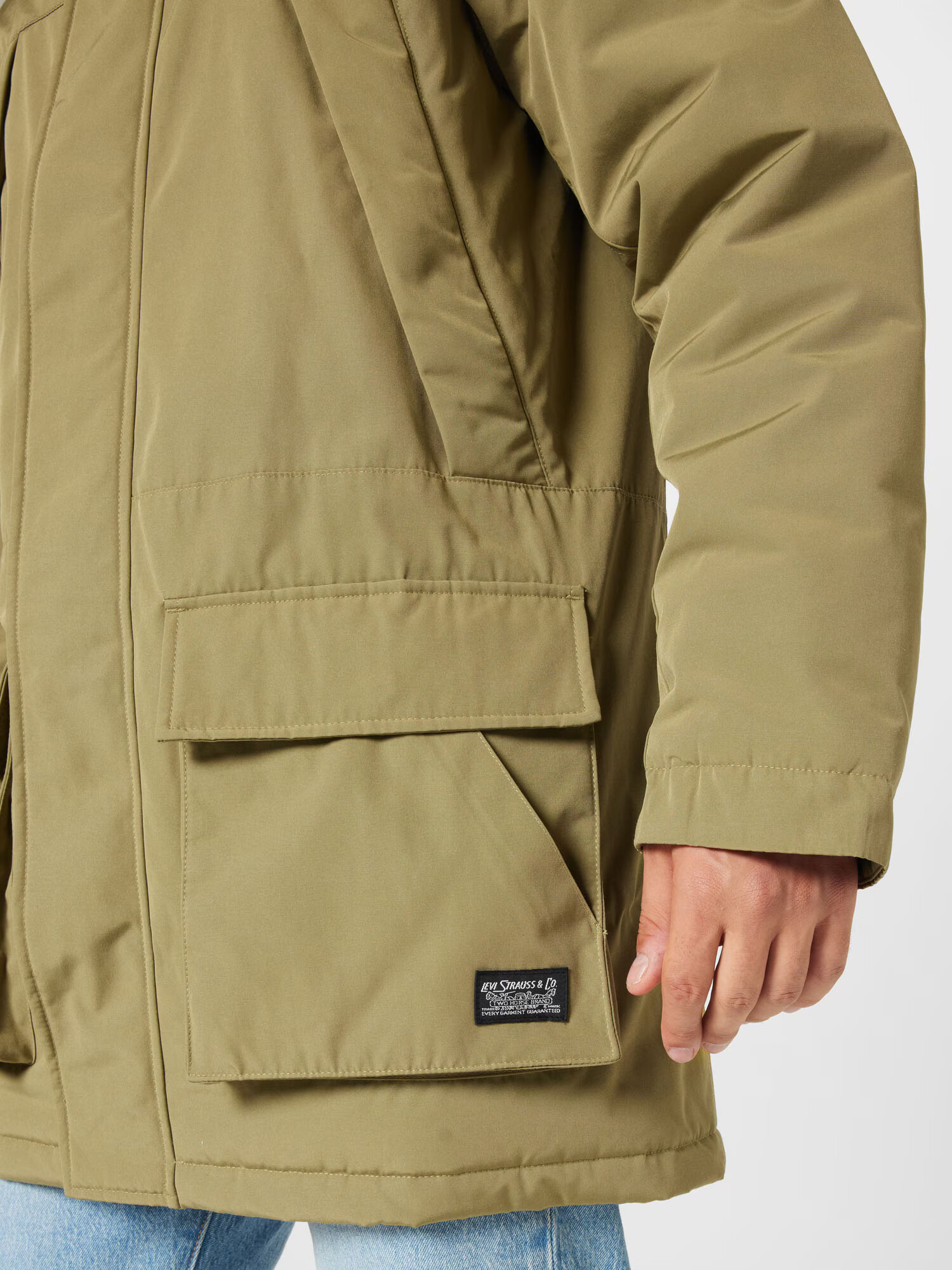 LEVI'S Parka de iarnă 'PRESCOTT THRMR LNG PARKA NEUTRALS' maro deschis / oliv - Pled.ro