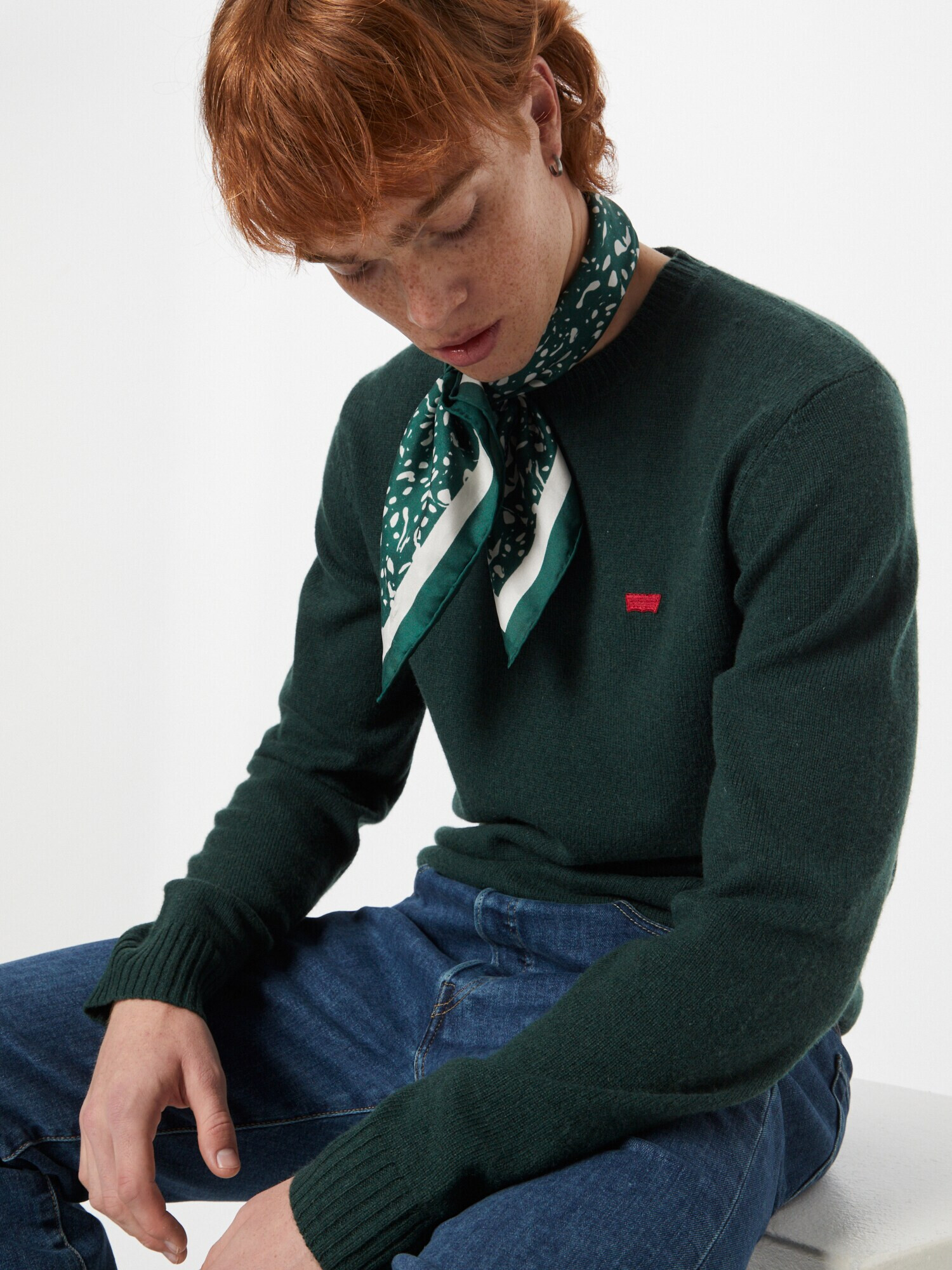 LEVI'S ® Pulover verde închis / roși aprins - Pled.ro