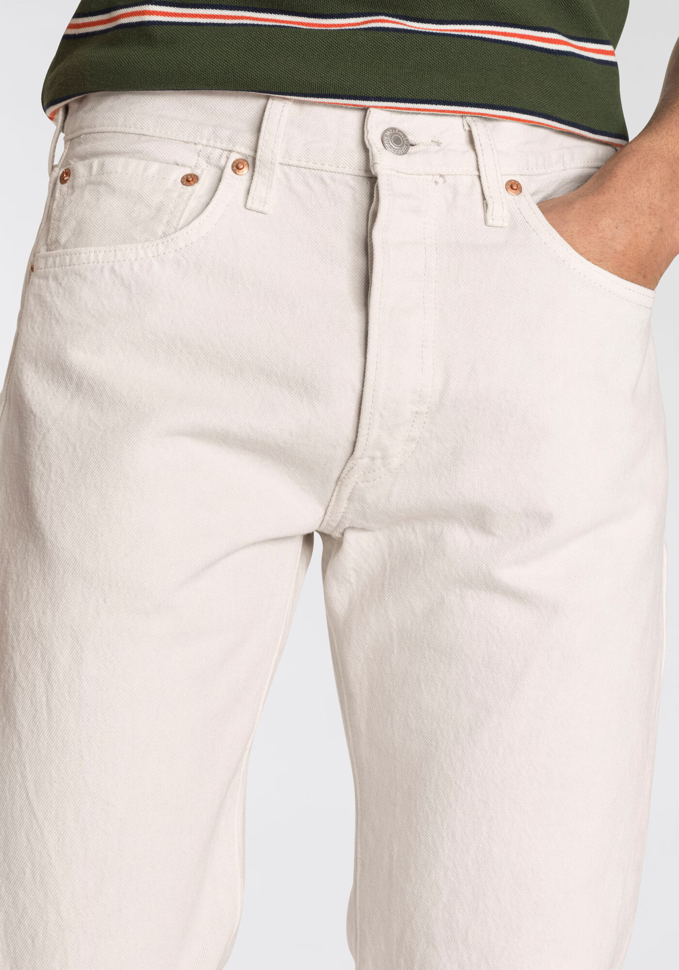 LEVI'S ® Jeans '501' maro / alb murdar - Pled.ro