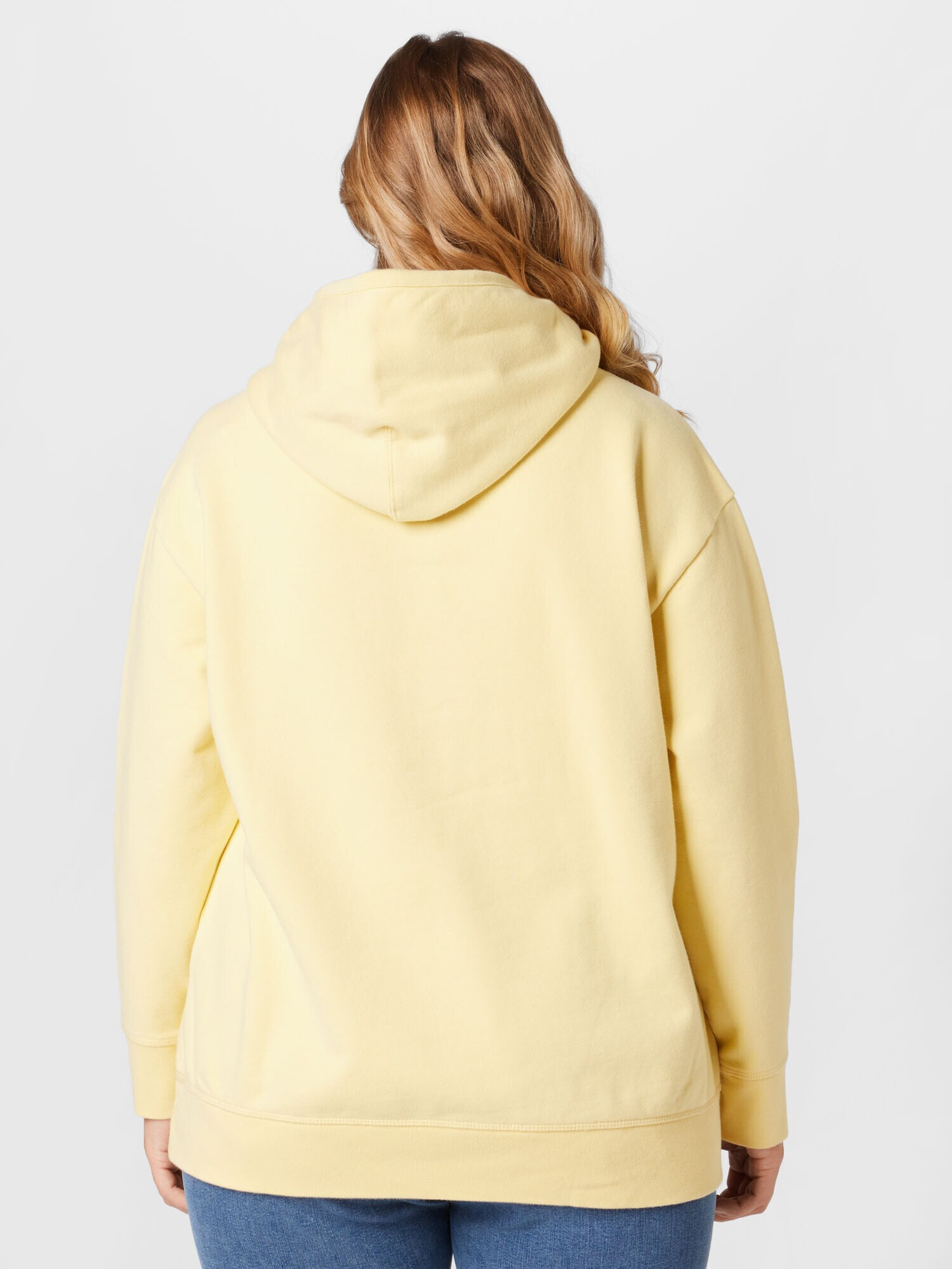 Levi's® Plus Bluză de molton 'PL NON GRPHC STRD HOODIE NEUTRALS' galben deschis - Pled.ro