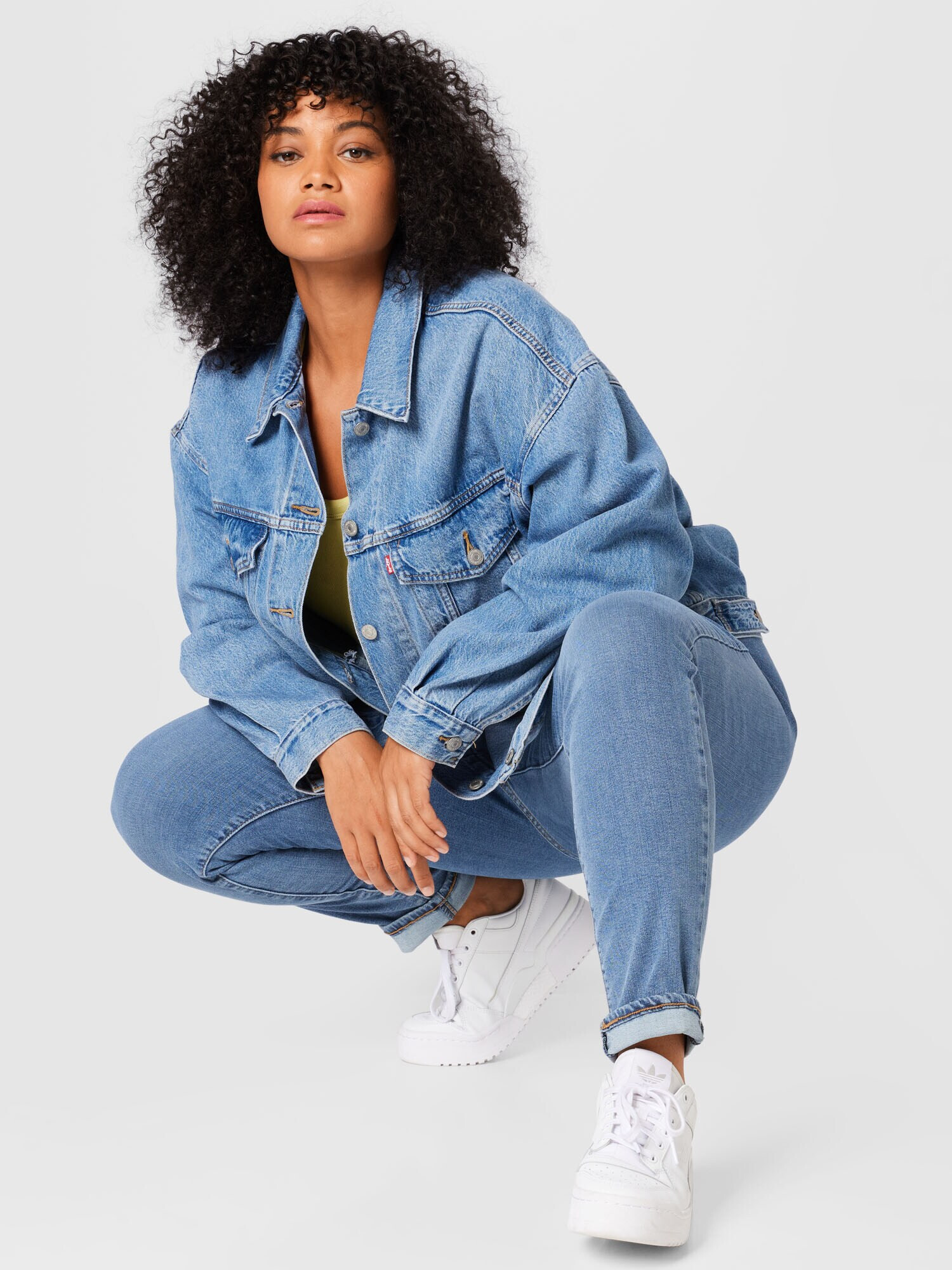 Levi's® Plus Geacă de primăvară-toamnă albastru denim - Pled.ro