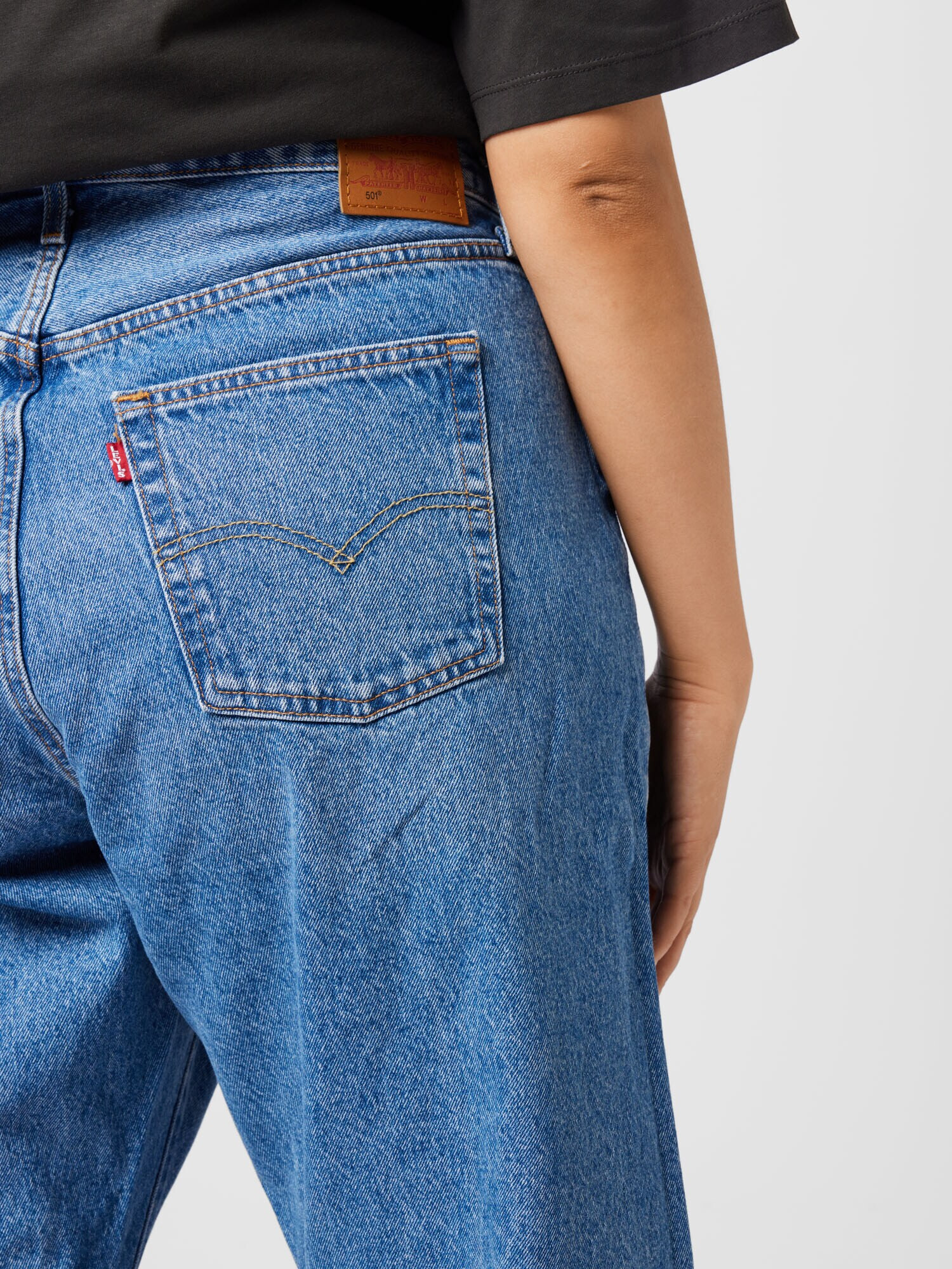 Levi's® Plus Jeans 'PLUS 501®90S MED INDIGO - WORN IN' albastru denim - Pled.ro