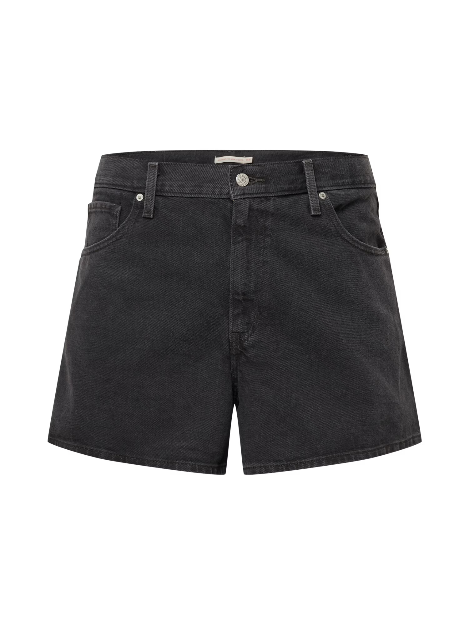 Levi's® Plus Jeans 'PLUS HW MOM SHORT LIGHT INDIGO - WORN IN' negru denim - Pled.ro