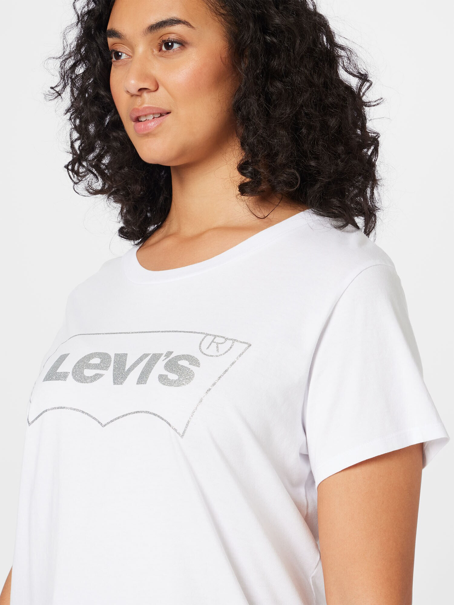 Levi's® Plus Tricou argintiu / alb - Pled.ro