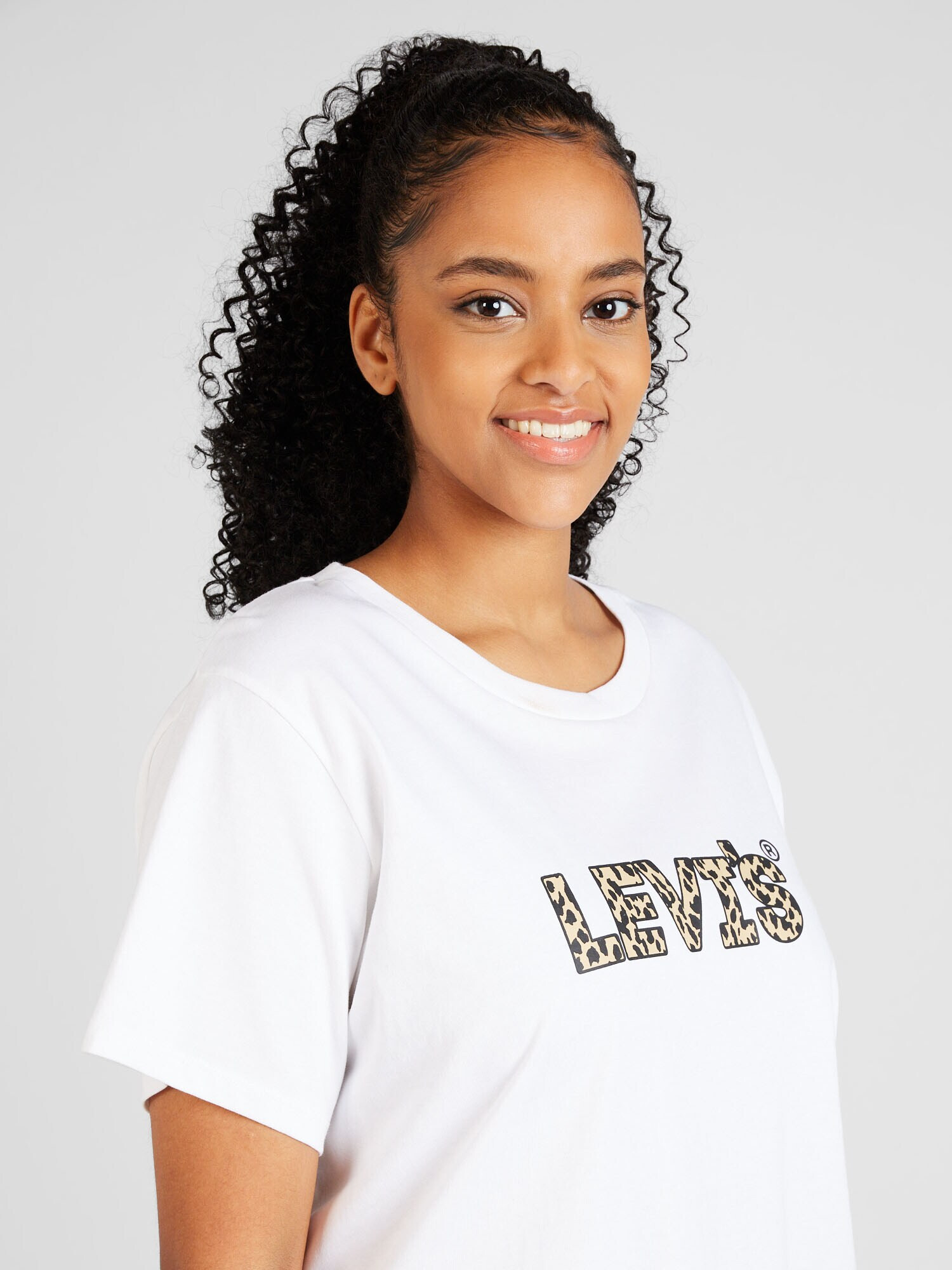 Levi's® Plus Tricou bej / maro închis / alb - Pled.ro