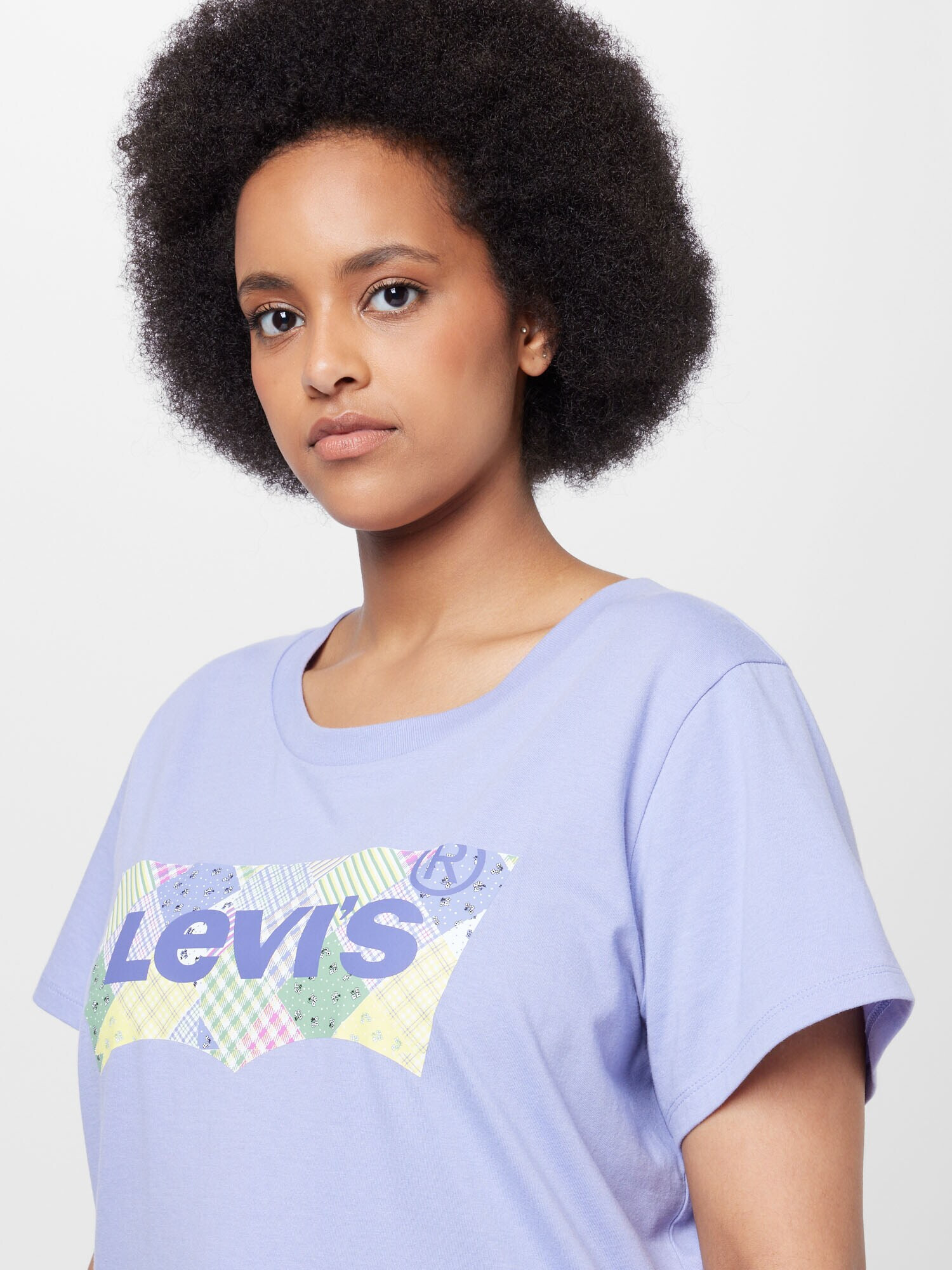 Levi's® Plus Tricou 'Perfect' galben deschis / mov lavandă / fucsia / alb - Pled.ro